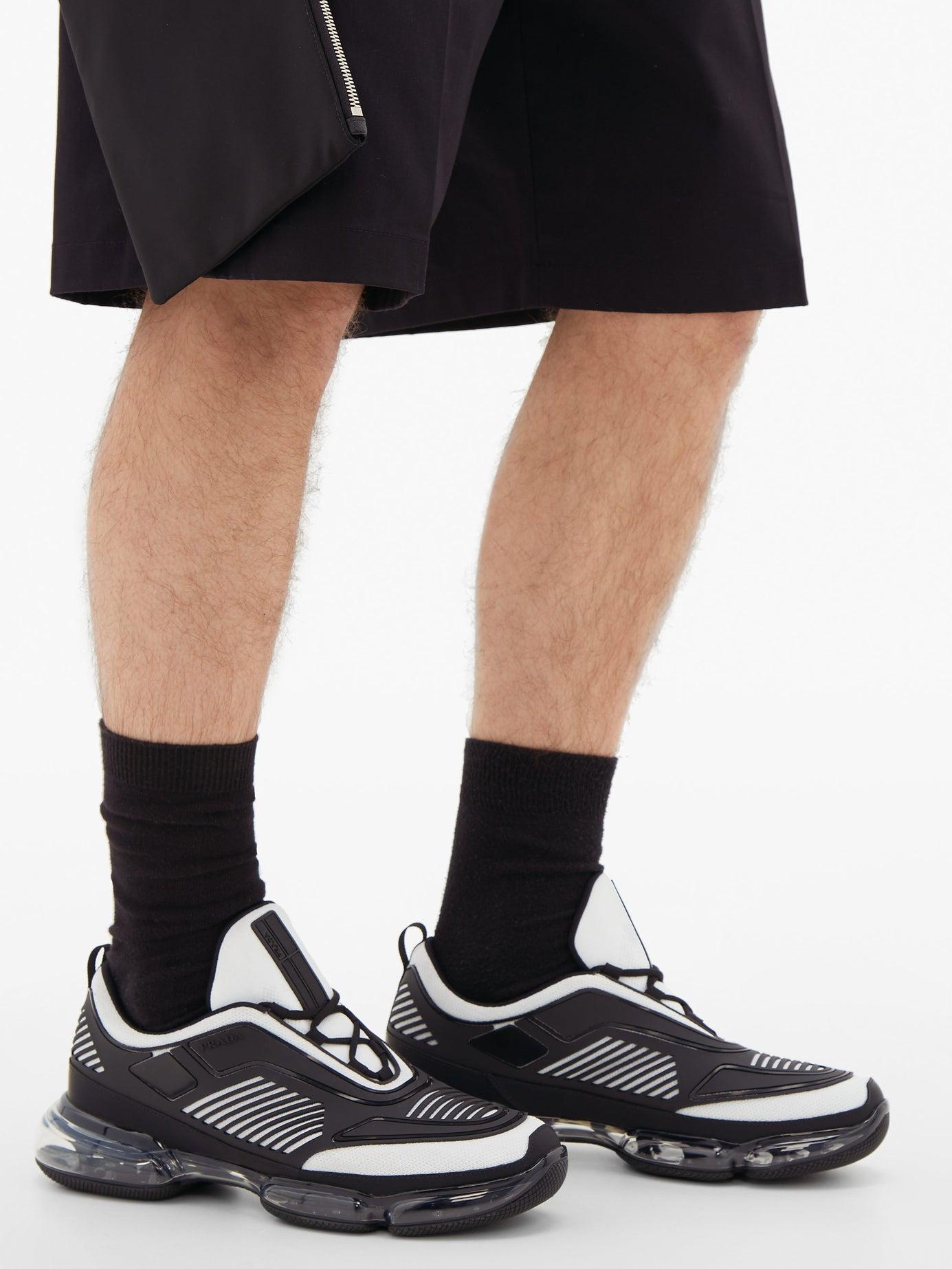 Prada Cloudbust Air Technical Fabric Sneakers in Black/White (Black) for  Men | Lyst