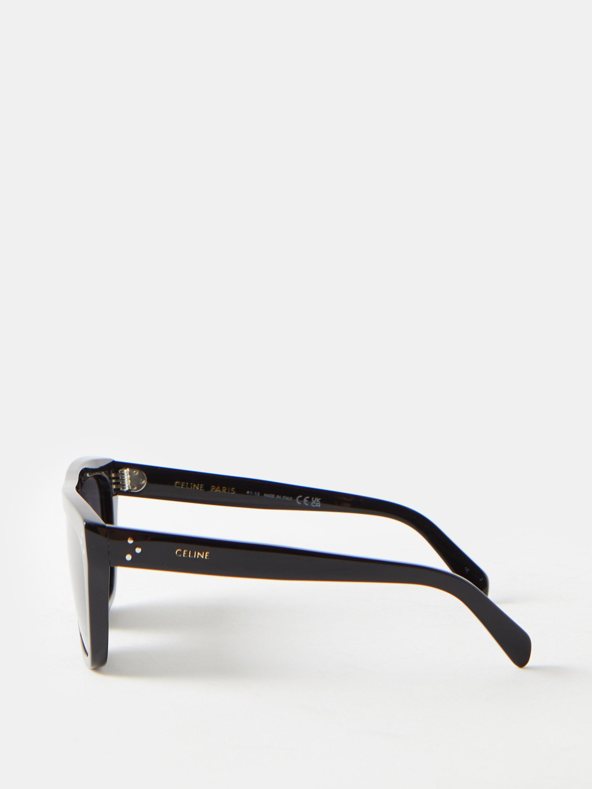 Oversized D frame Acetate Sunglasses