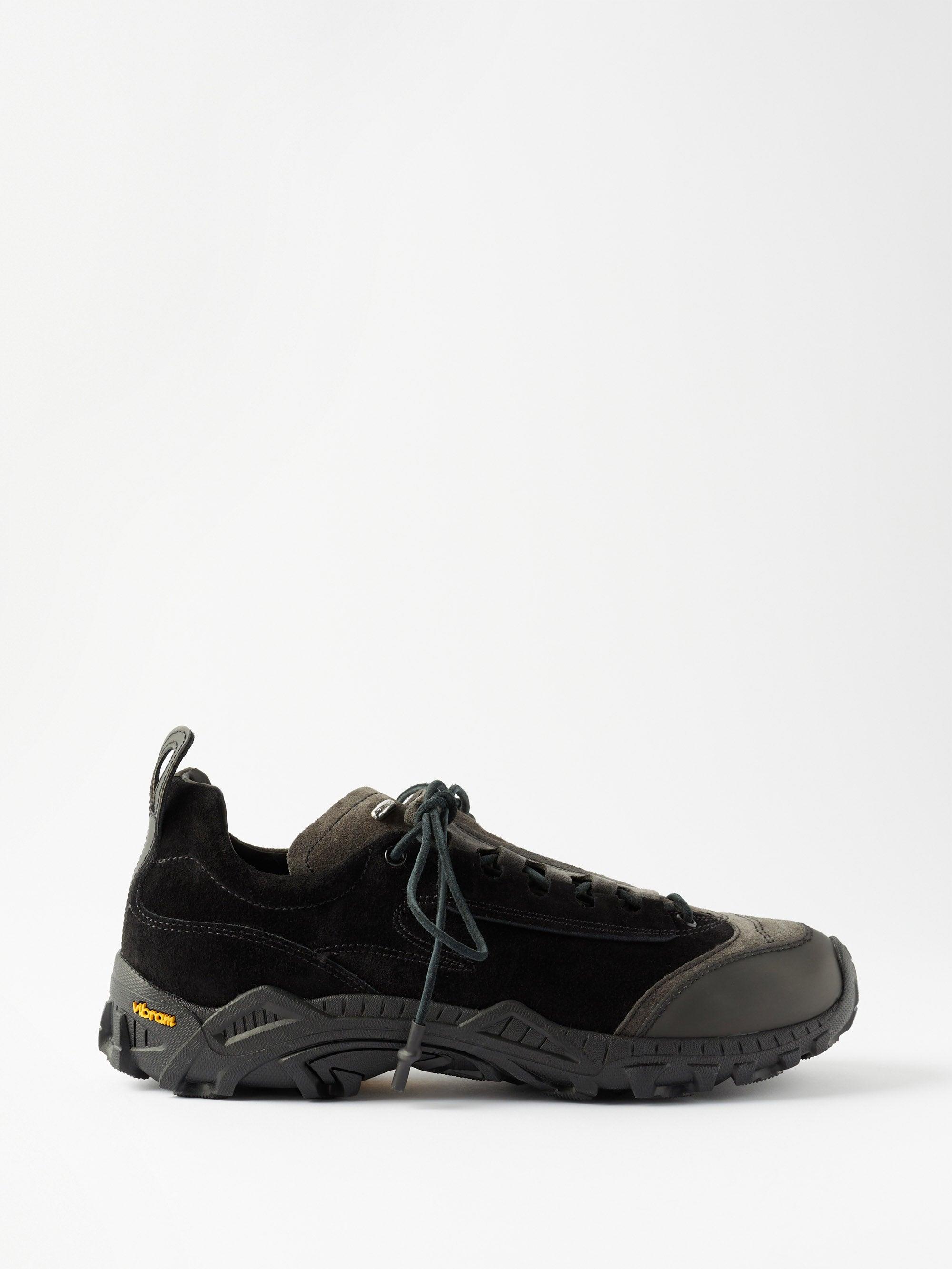 Our Legacy Gabe Trek-sole Suede Trainers in Black for Men | Lyst