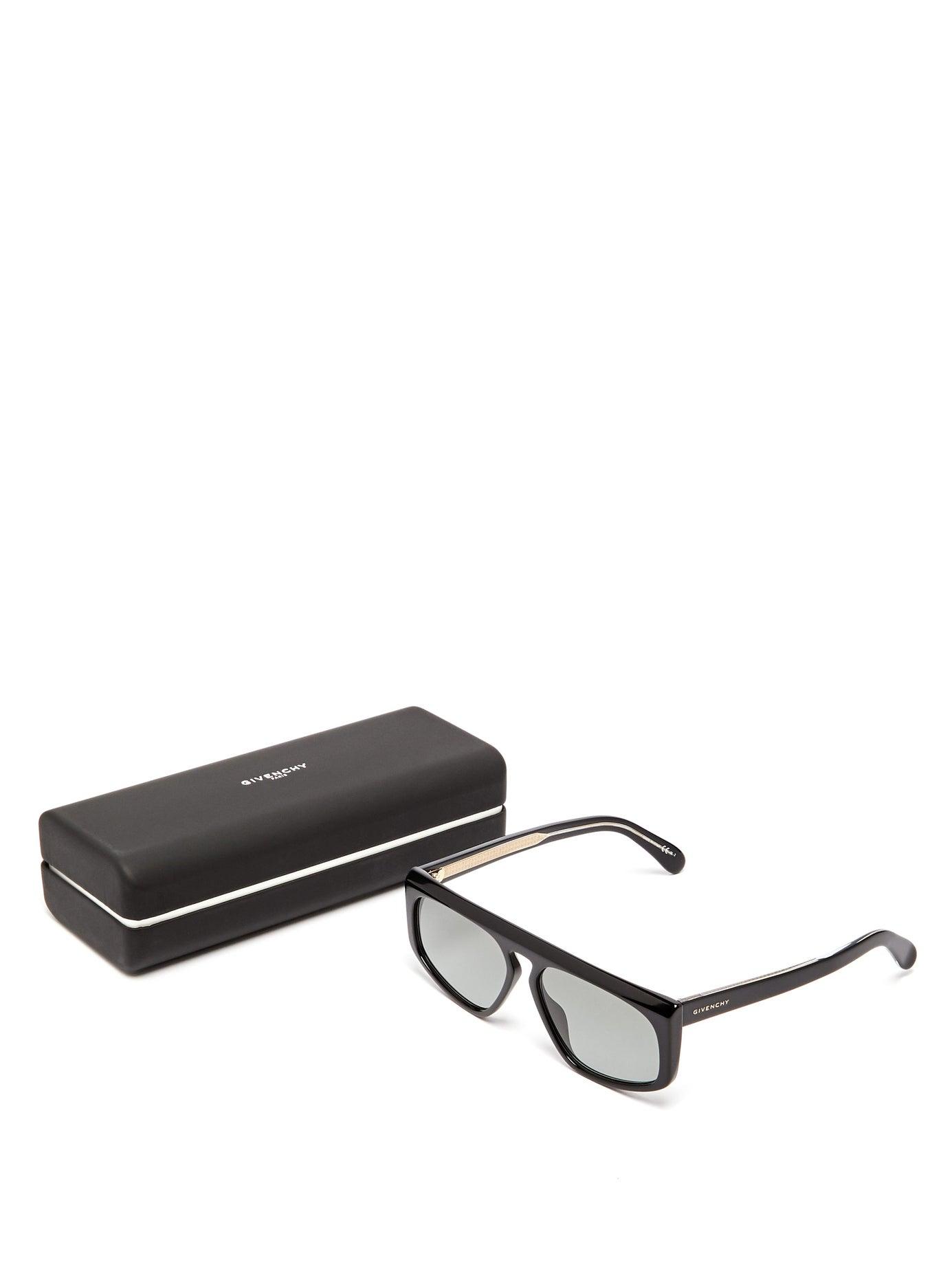 Givenchy Gv 7125/s Square Acetate Sunglasses in Black for Men | Lyst