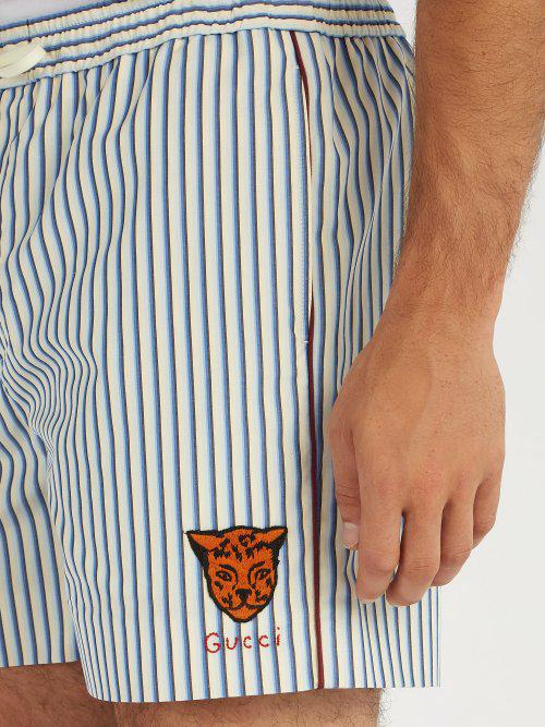 Gucci Tiger-appliqué Shorts in for Men | Lyst