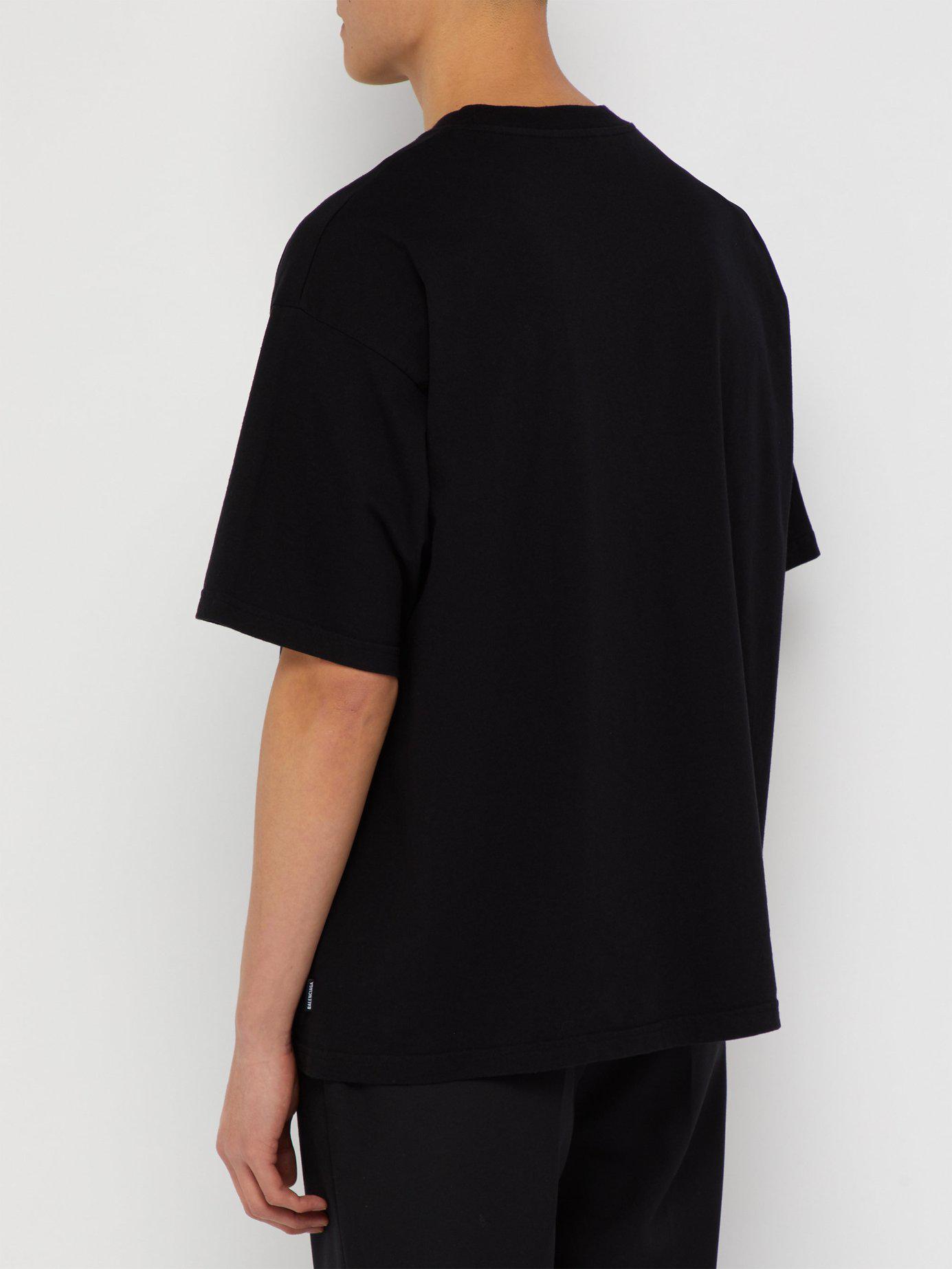 World Cotton T-shirt in Black for Men 