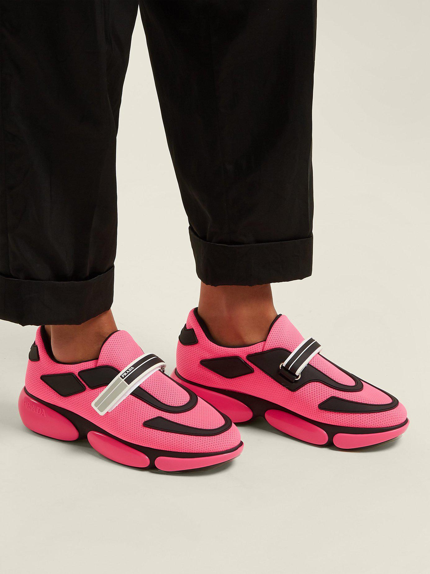 prada pink trainers