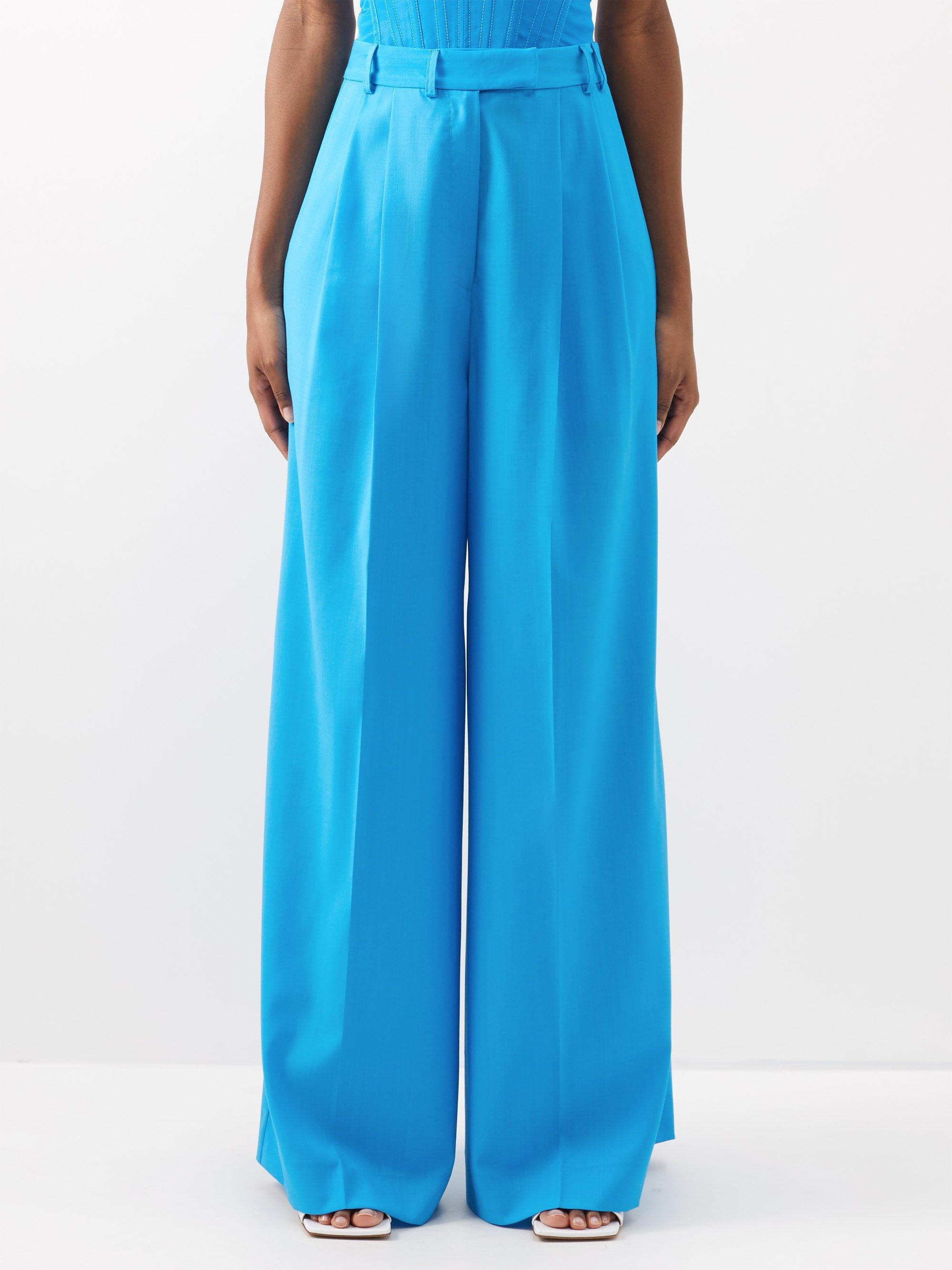 Christopher John Rogers High-waisted Wool Ultra Wide-leg Trousers in ...