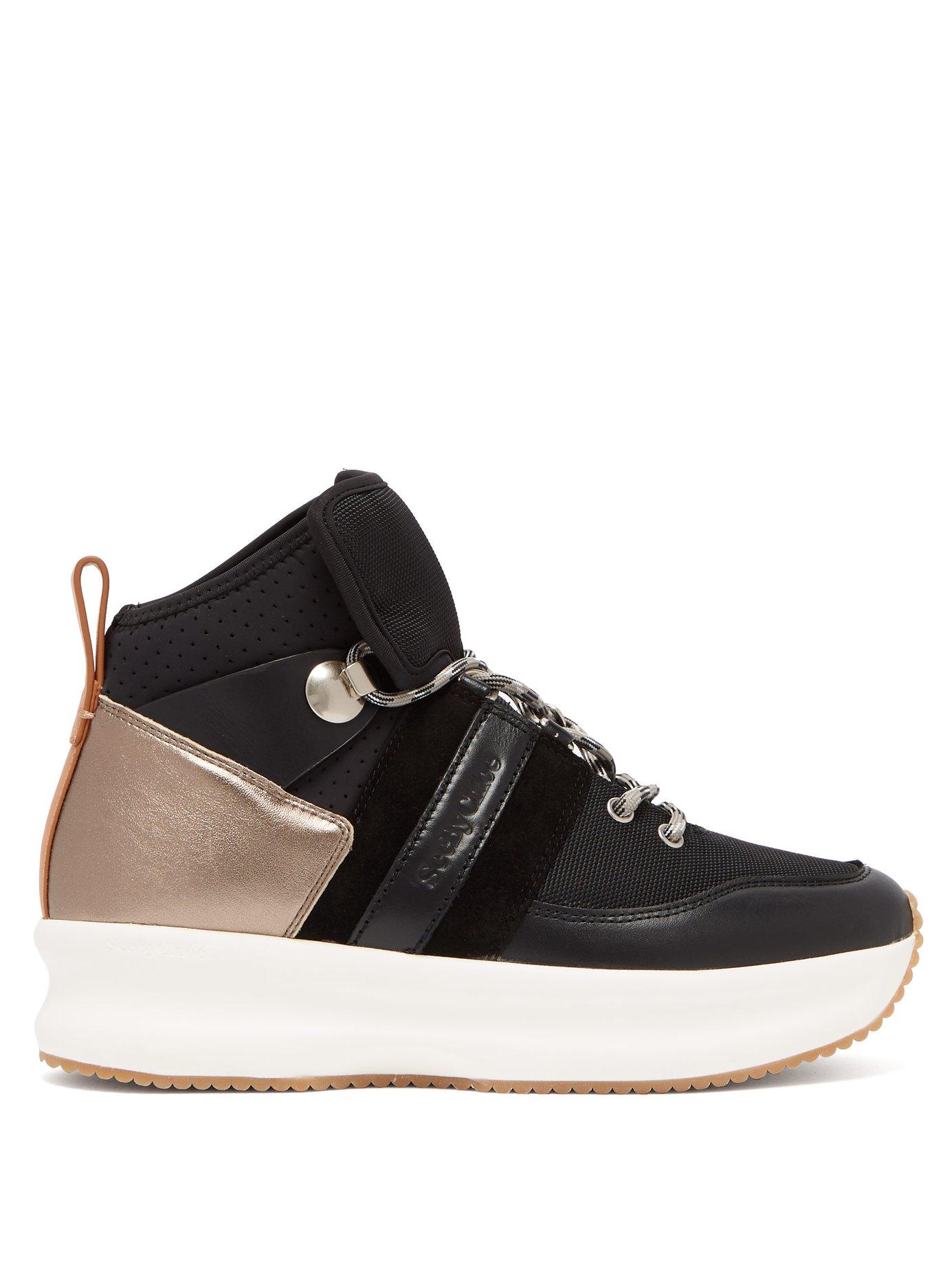 chloe platform sneakers