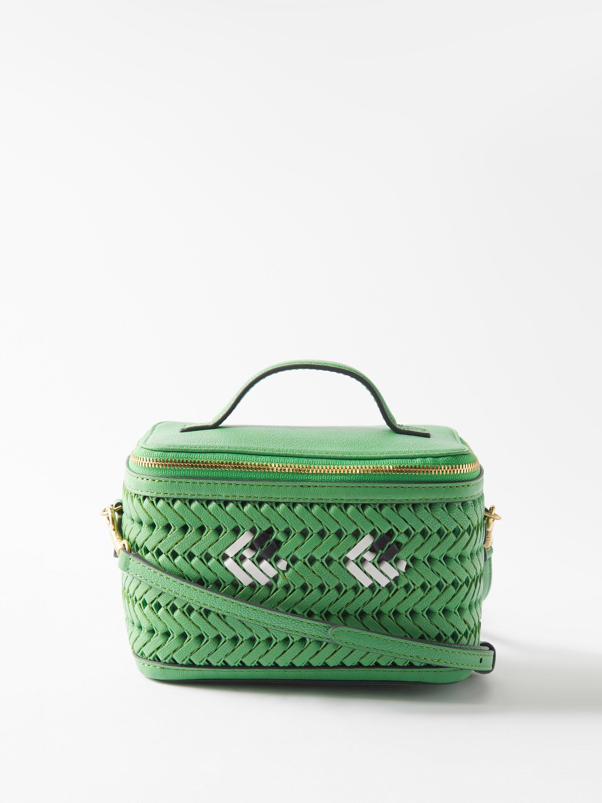 Anya Hindmarch Neeson Braidedleather Crossbody Bag in Green Lyst Canada