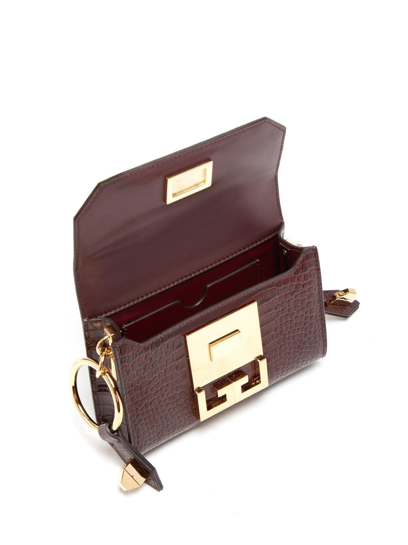 Givenchy Eden Crocodile Embossed Leather Belt Bag Lyst