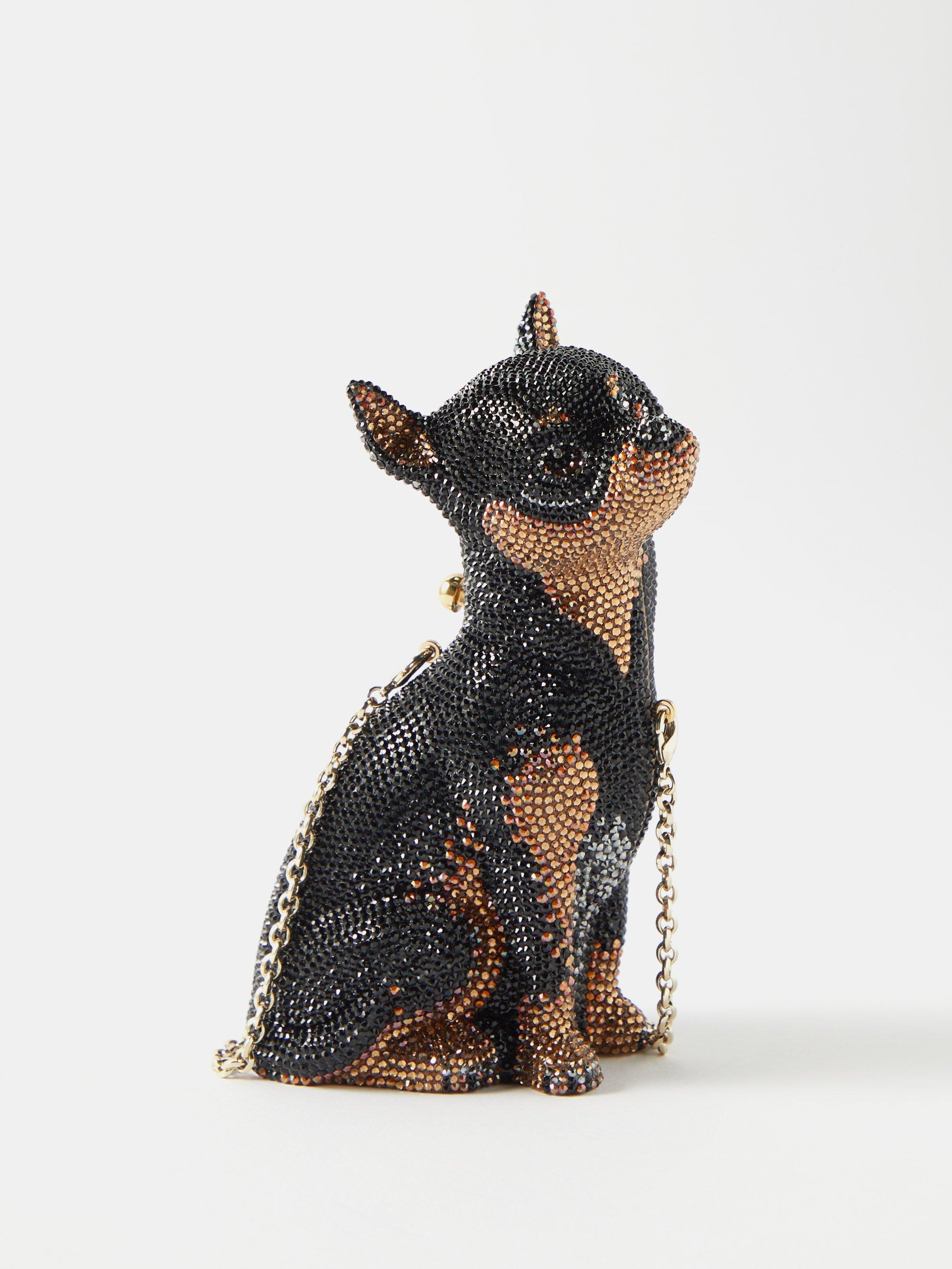Judith leiber store dog purse
