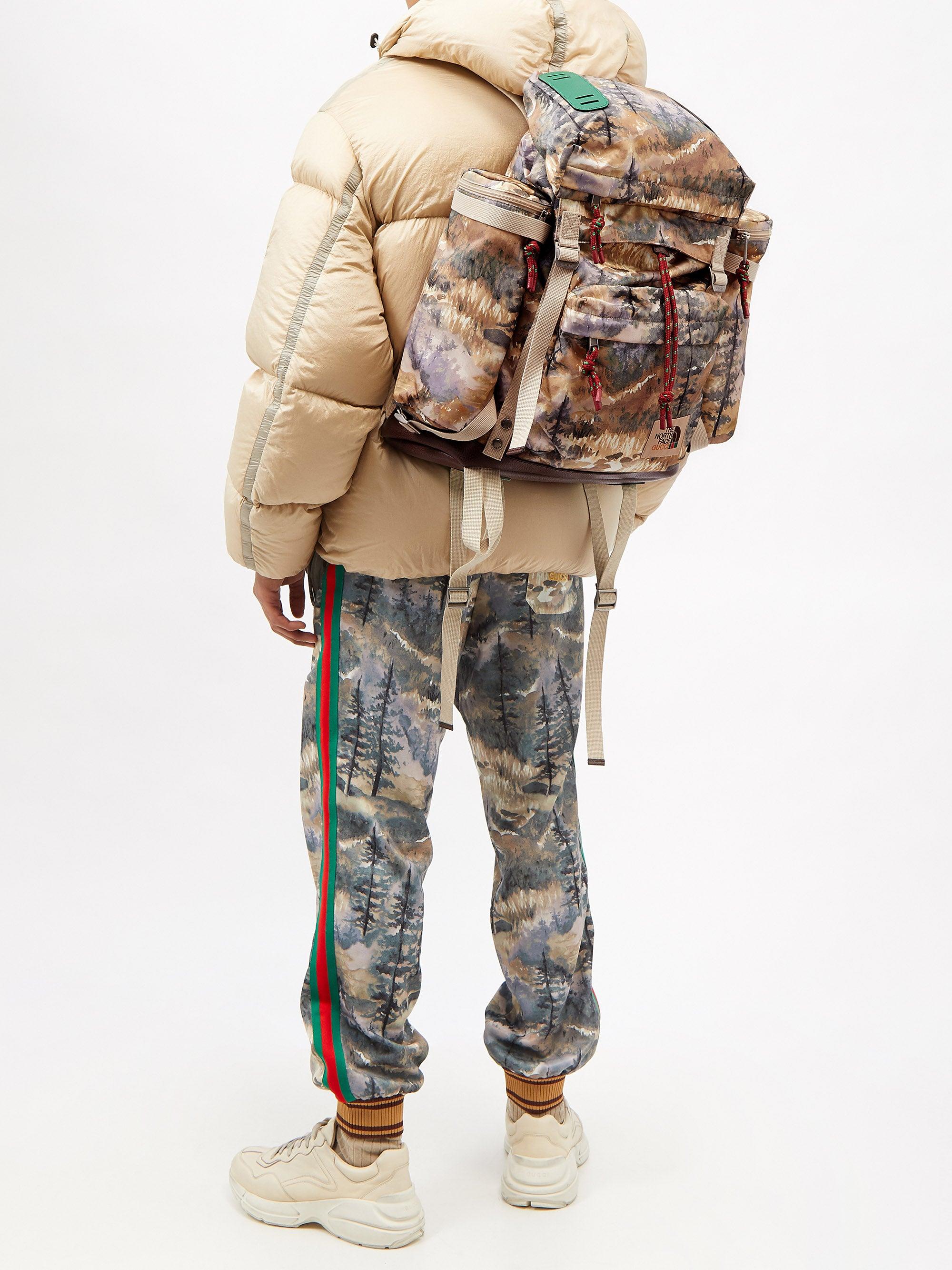 Gucci X The North Face Landscape-print Shell Backpack for Men | Lyst