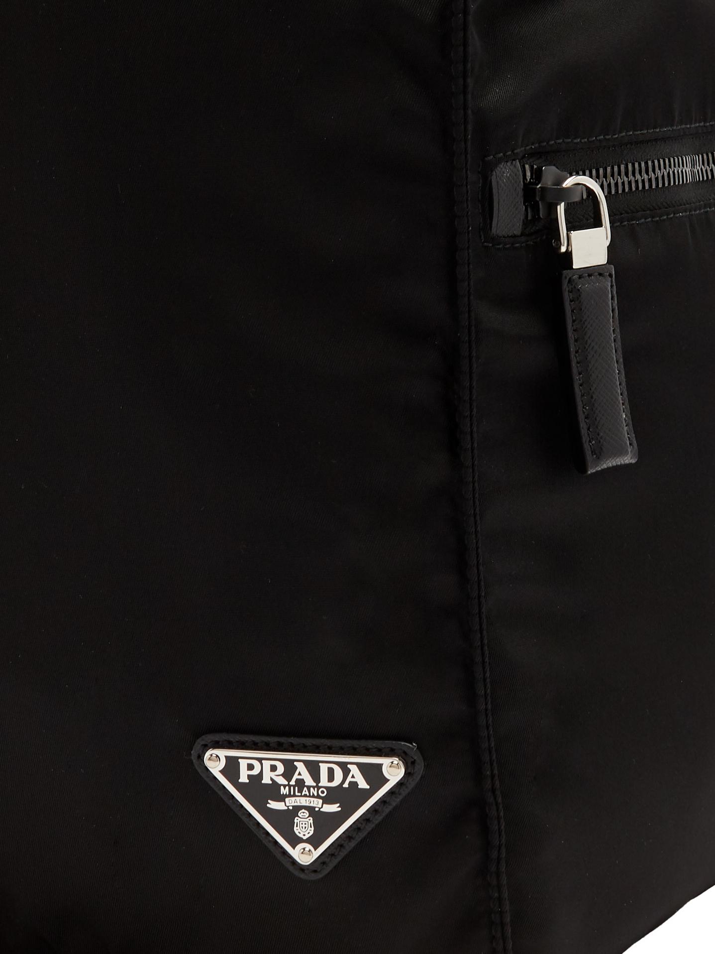 Prada Black Nylon Leather Trim Tote – Michael's Consignment NYC