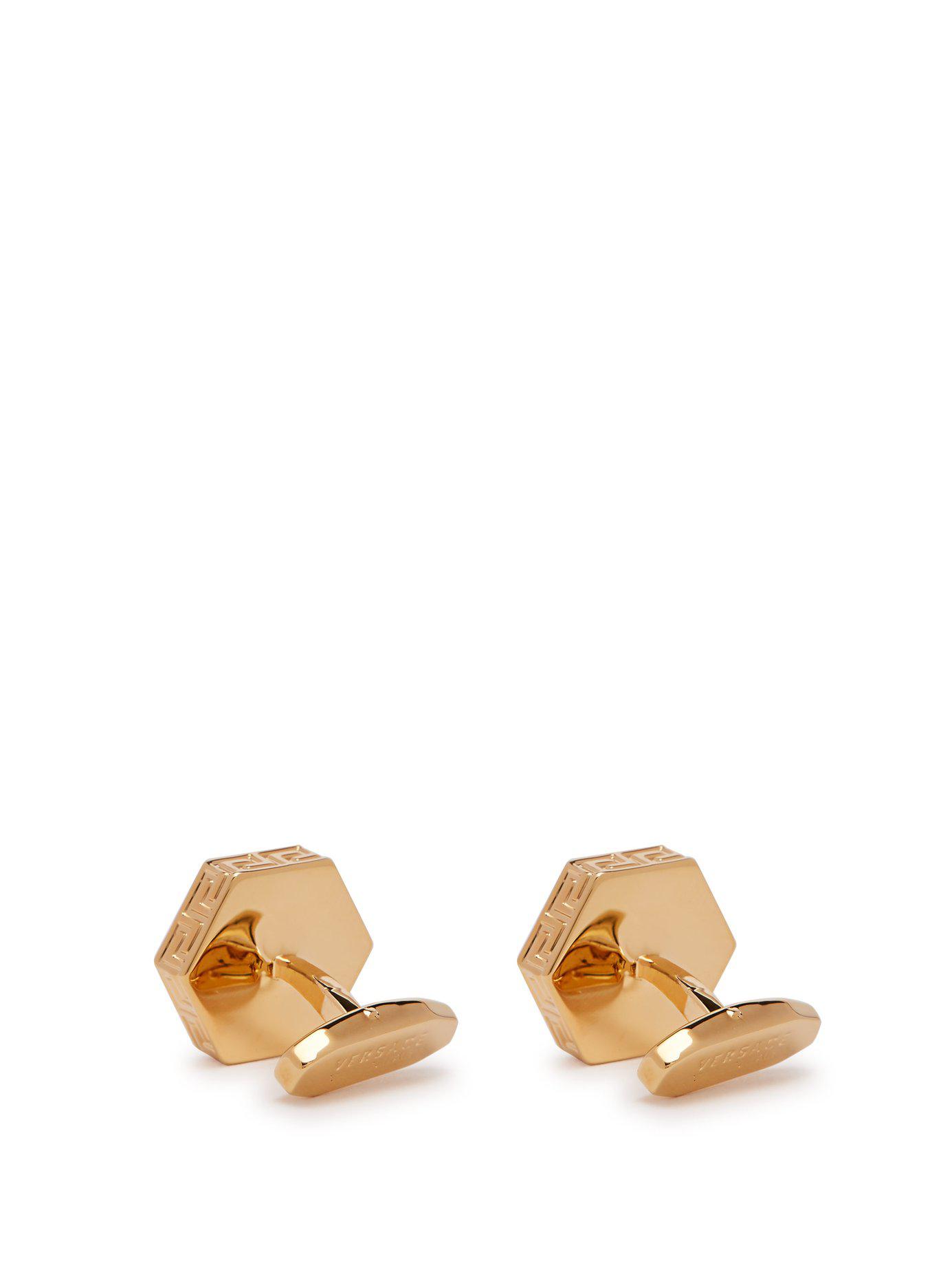 Versace Medusa Goldtone Cufflinks in Metallic for Men Lyst