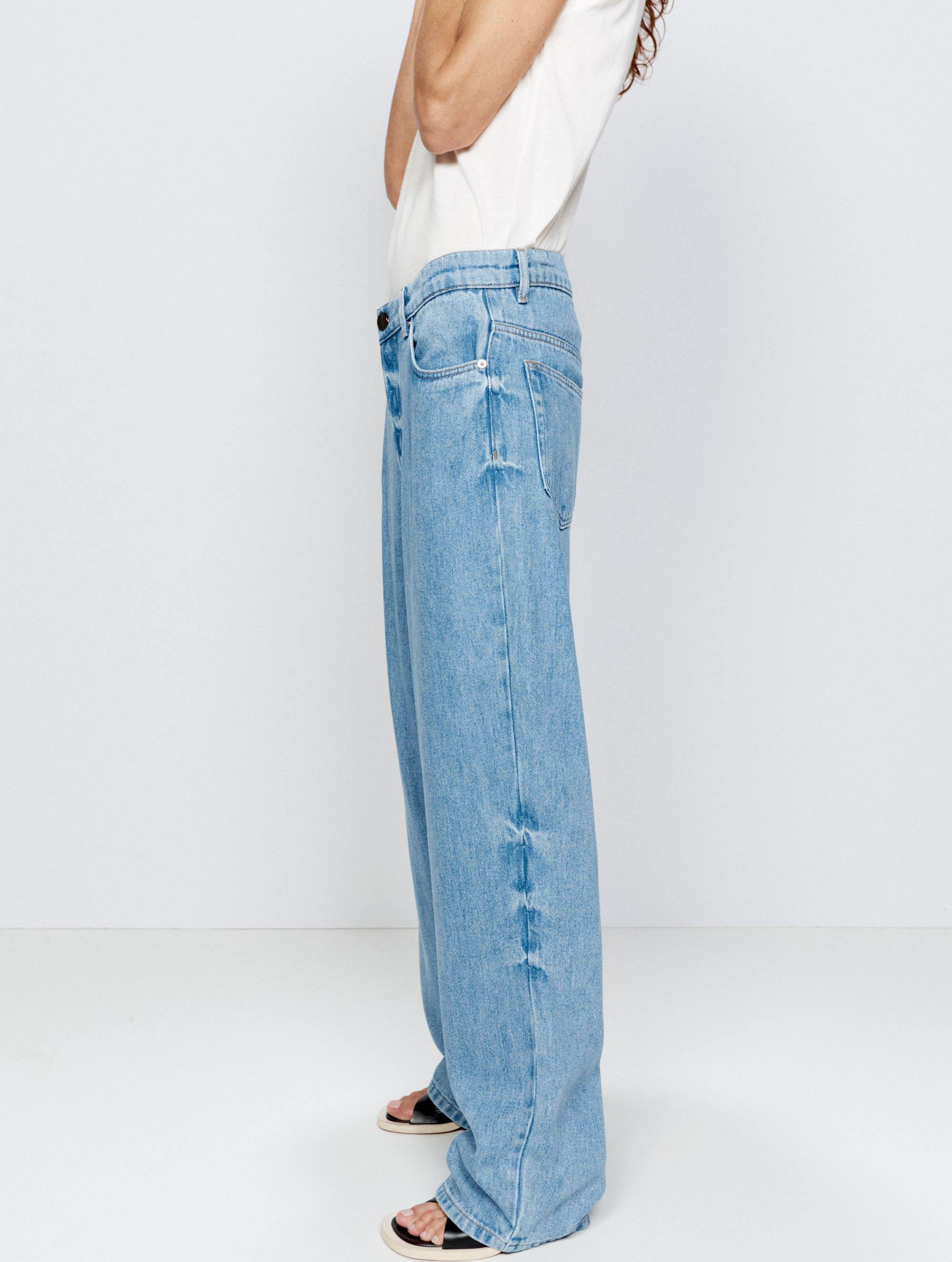 Blue Stride lyocell wide-leg jeans, Raey