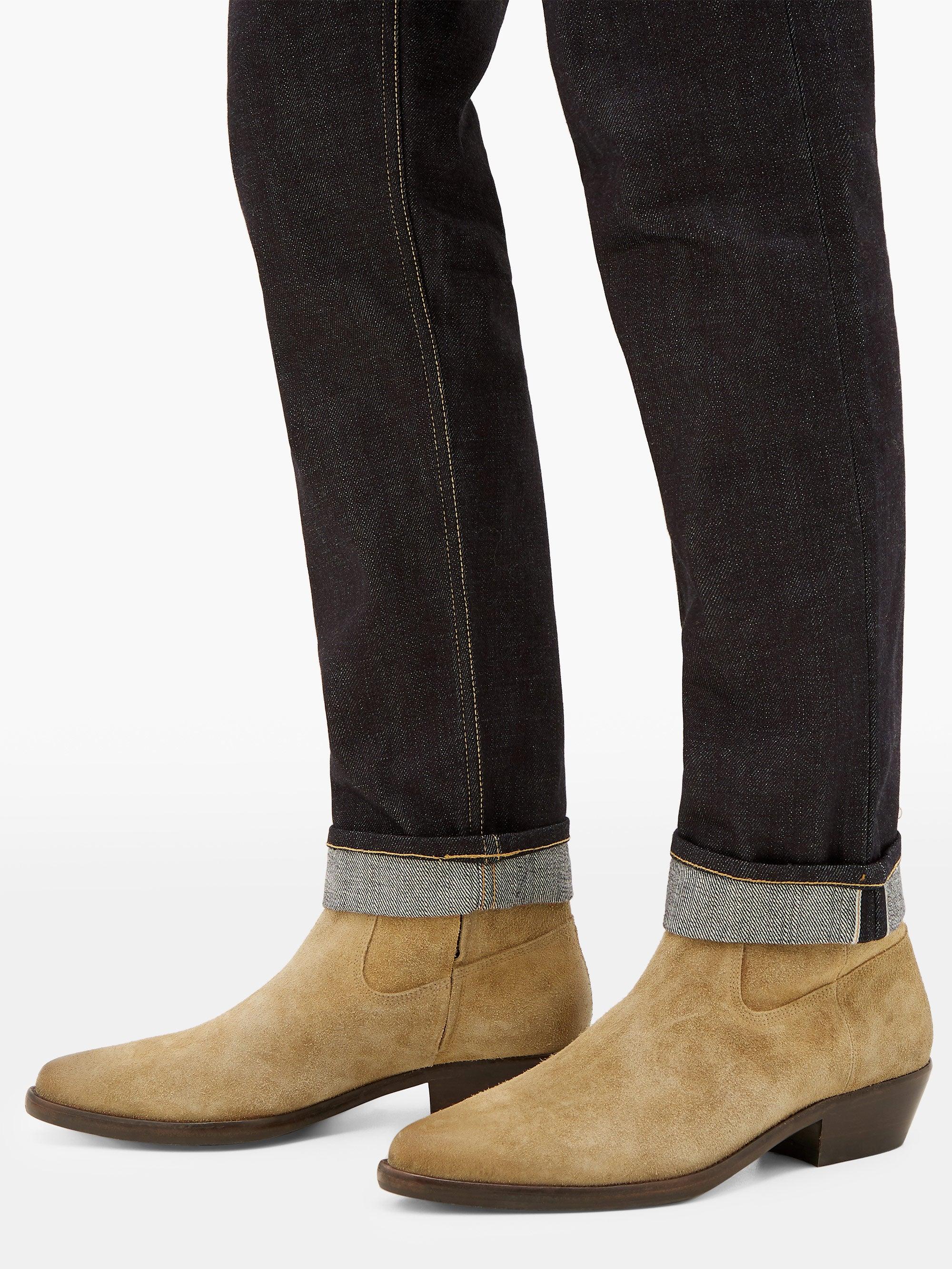 Isabel Marant Diago Suede Western Boots in Beige (Natural) for Men - Lyst