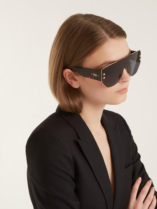 dior addict 1 mirrored shield sunglasses