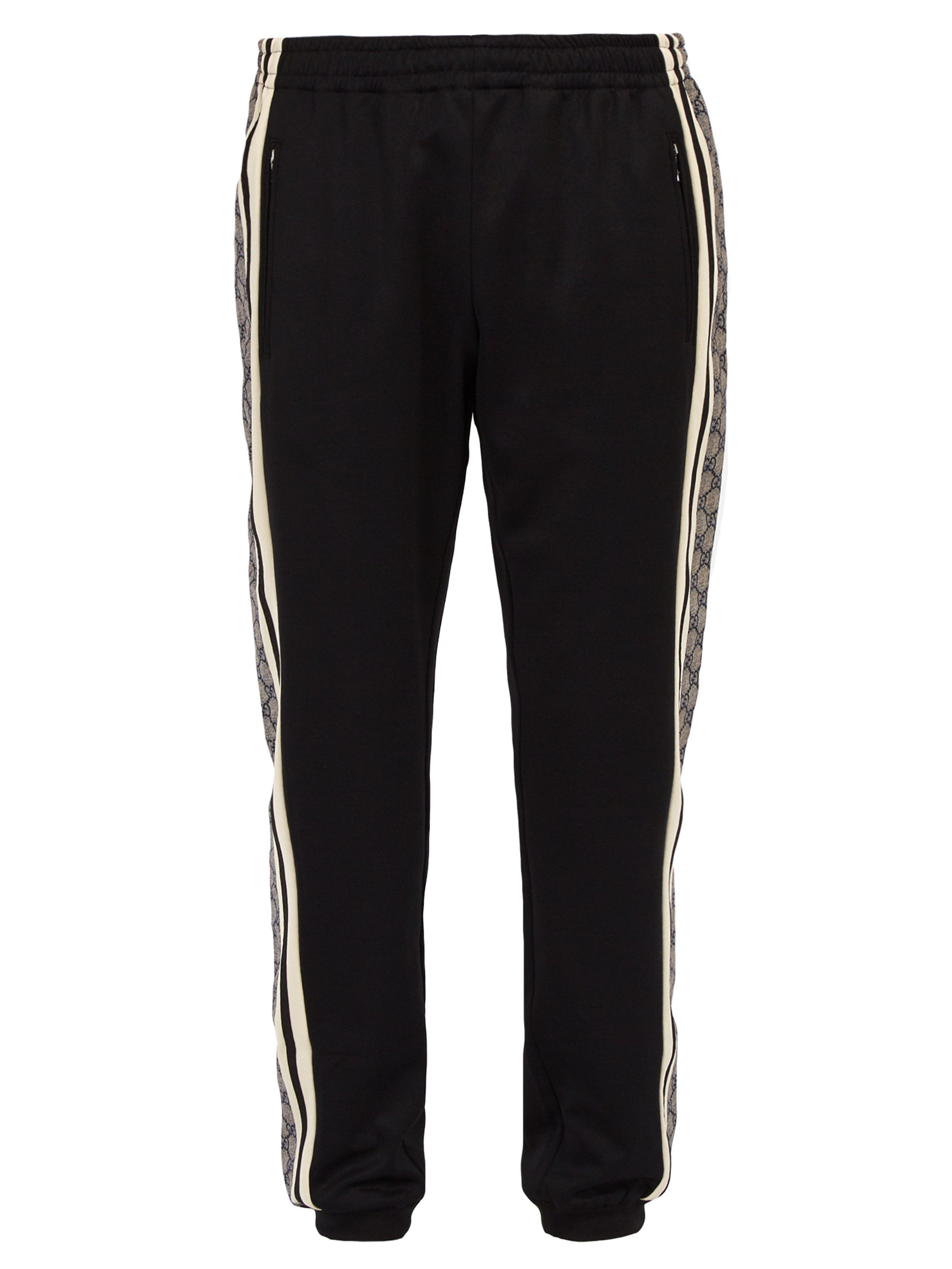 Gucci Gg Logo Track Pants in Black for Men Lyst