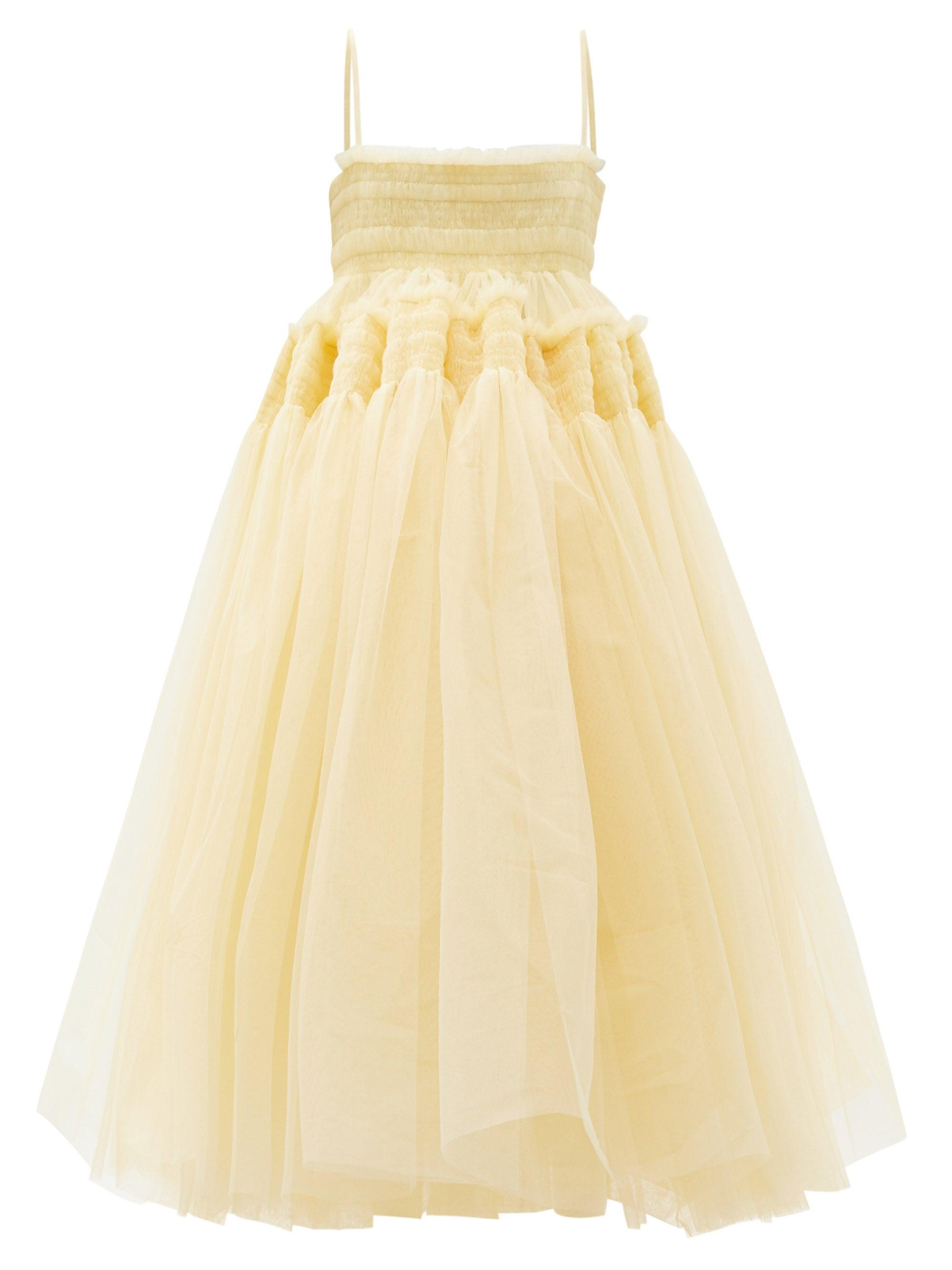 molly goddard yellow dress