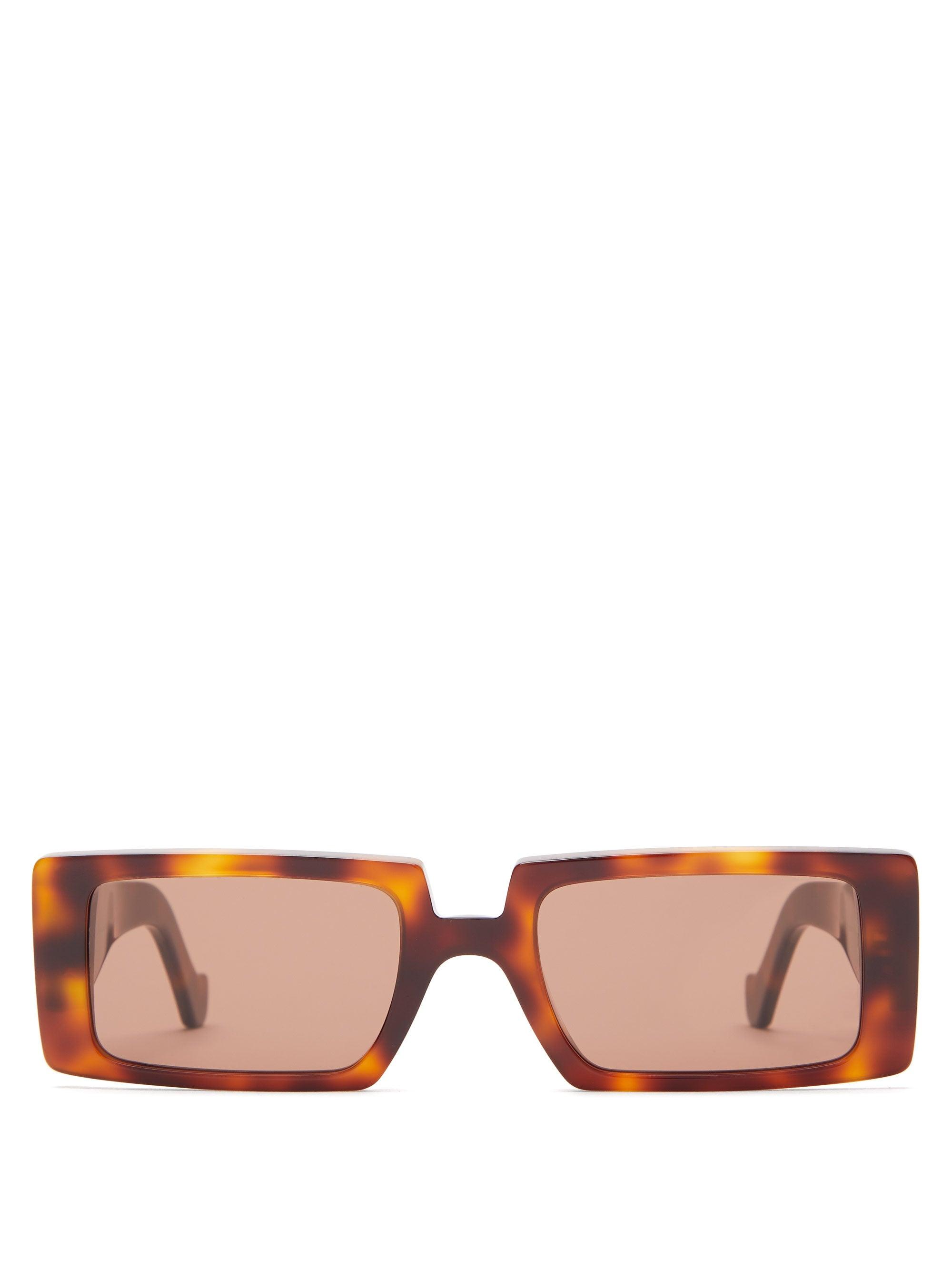 Loewe Anagram-logo Rectangular Acetate Sunglasses | Lyst