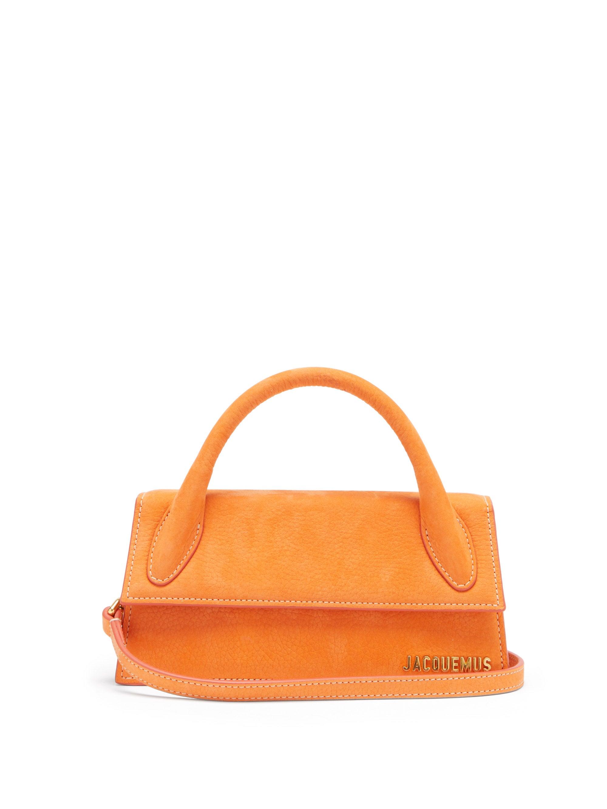 Jacquemus Chiquito Long Leather Cross-body Bag in Orange | Lyst