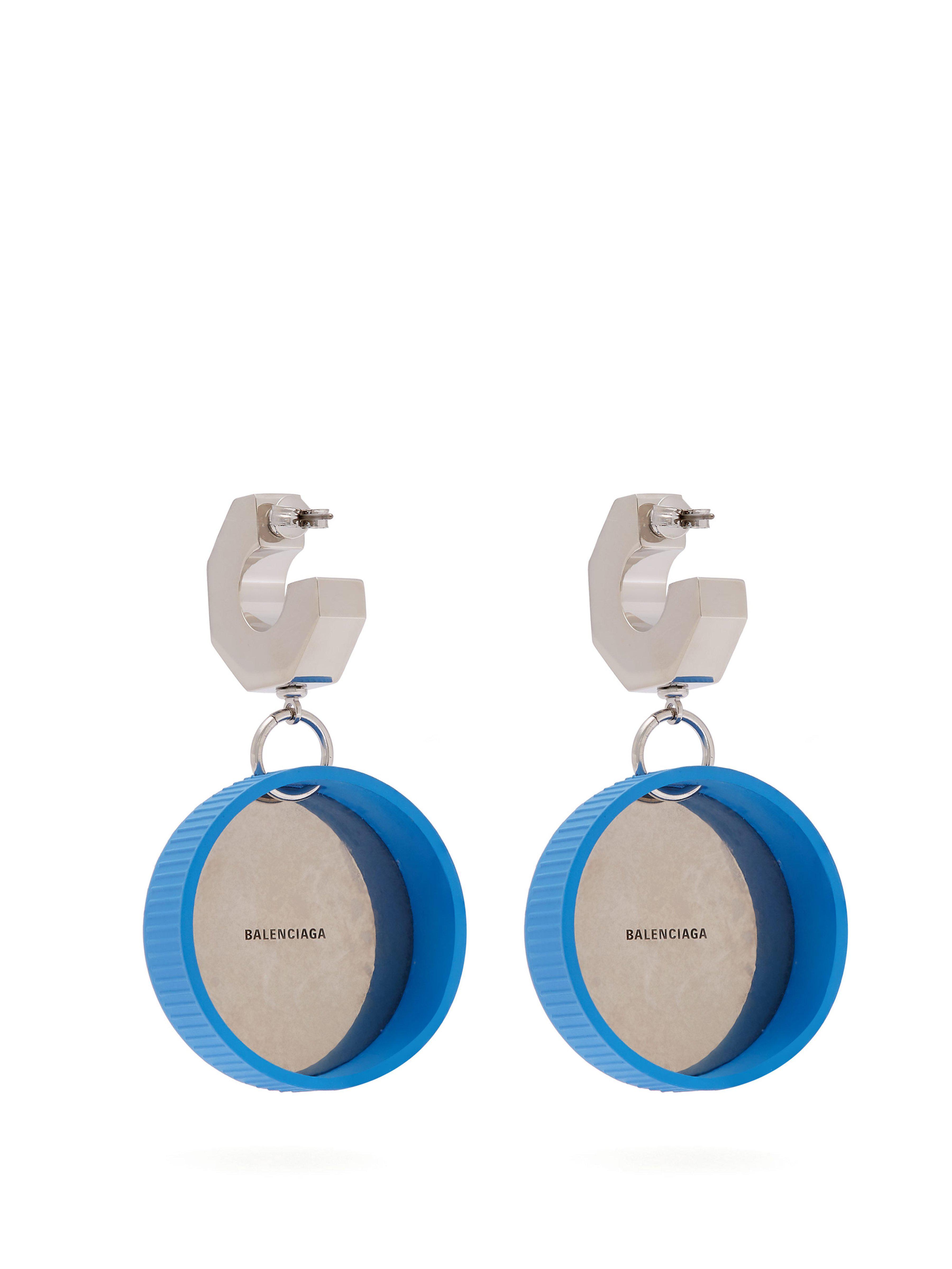 Balenciaga bottle cap drop earrings deals