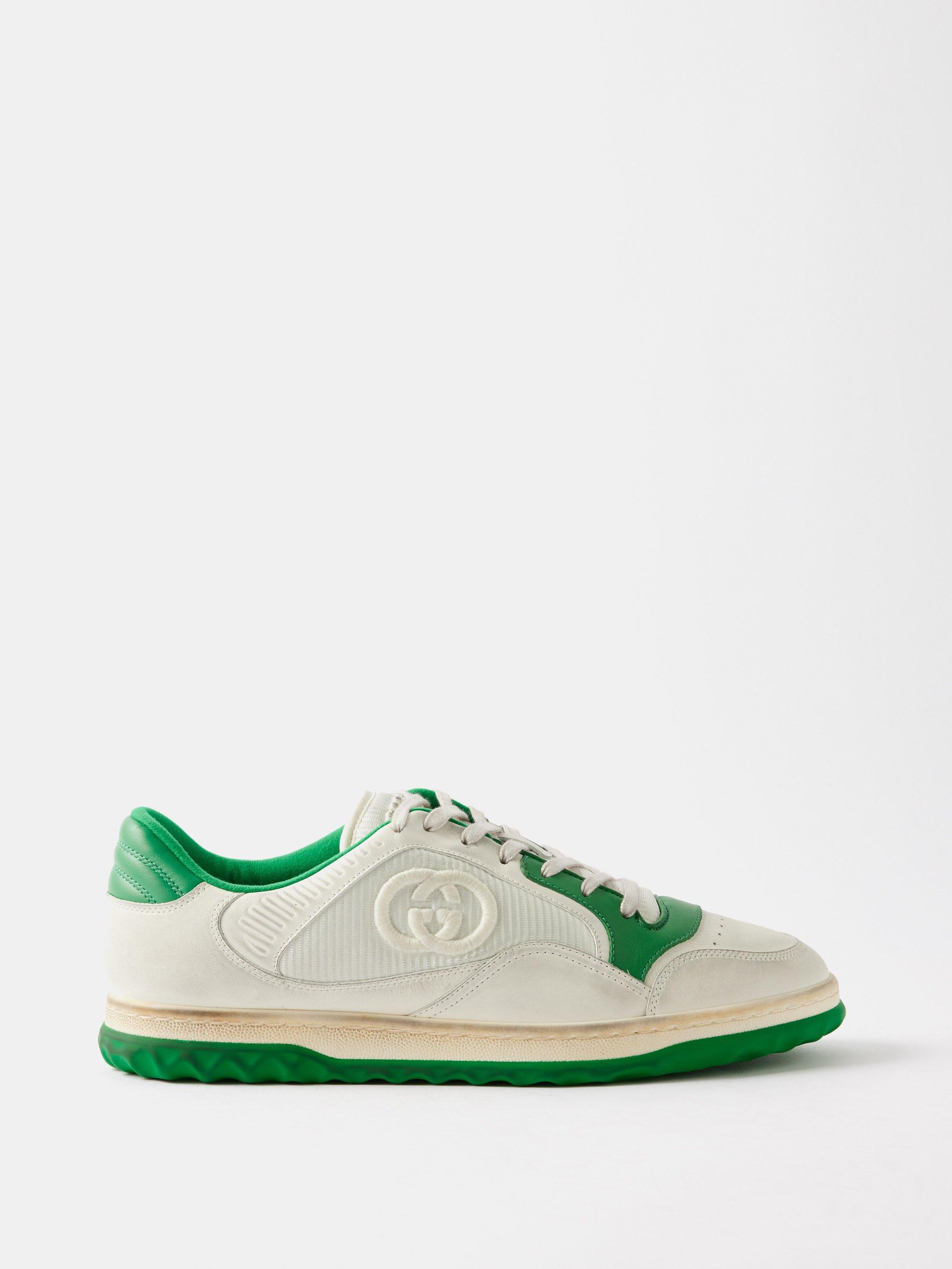 Gucci Leather Mac80 Sneakers in White for Men | Lyst