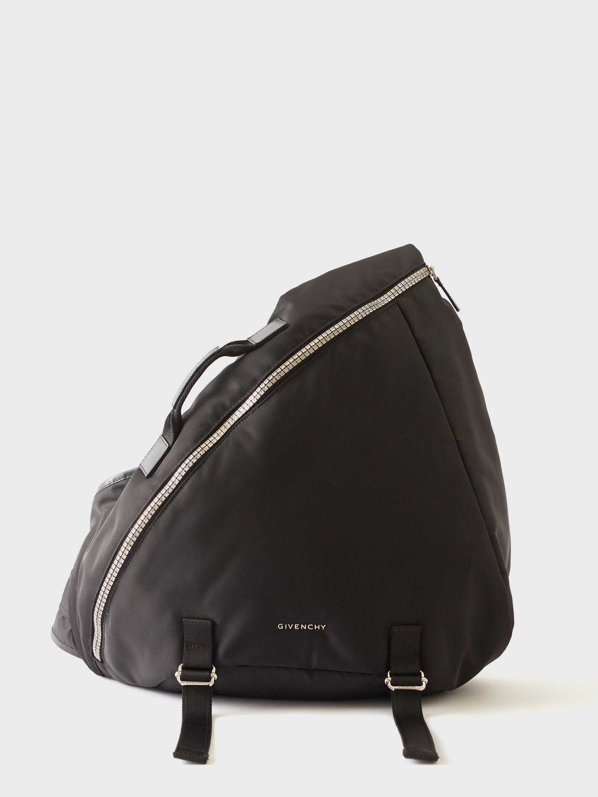 Givenchy Synthetic G Zip Leathertrim Nylon Crossbody Bag in Black for