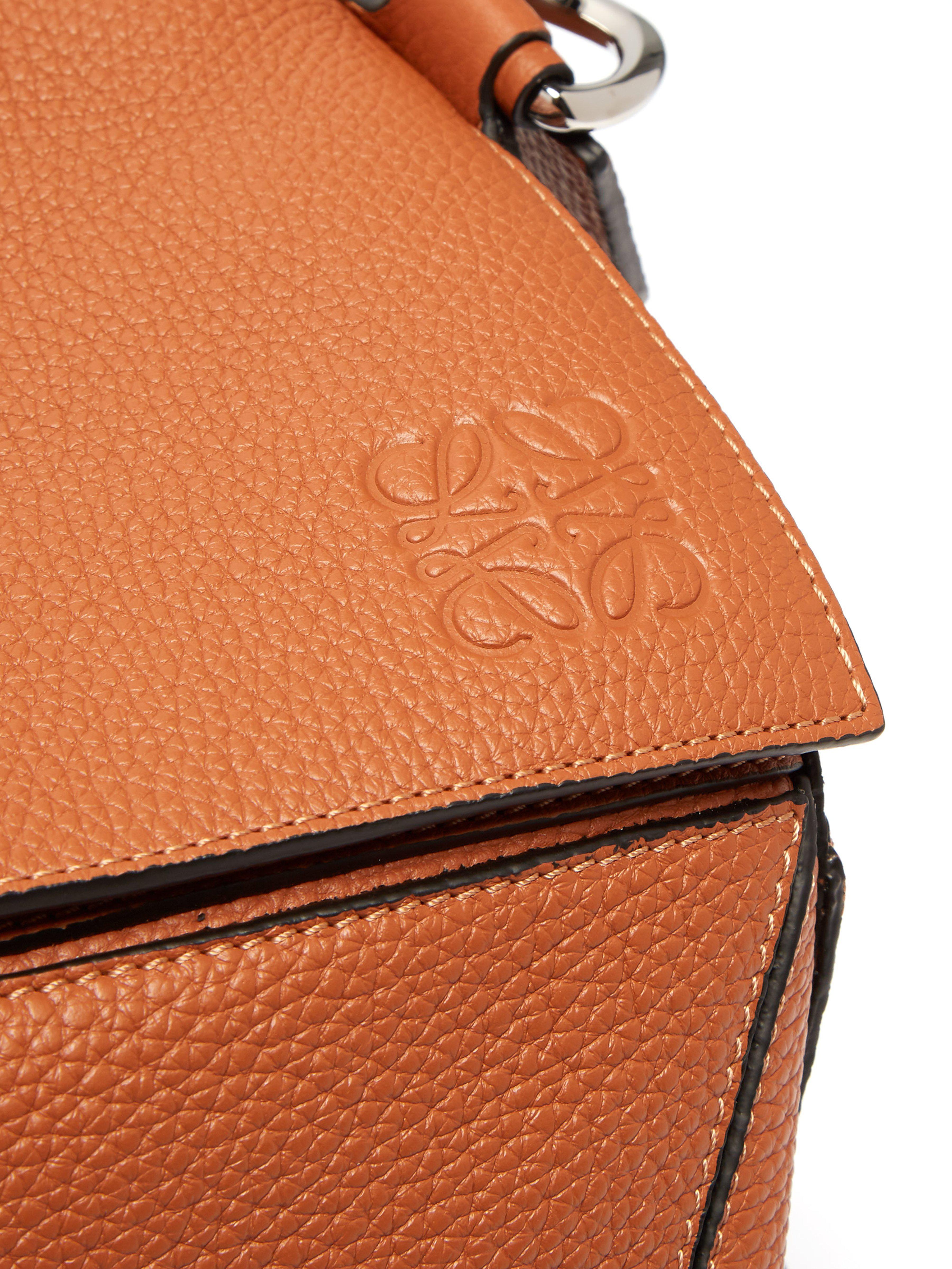 Loewe Puzzle Extra Large Grained Leather Bag in Brown for Men Lyst