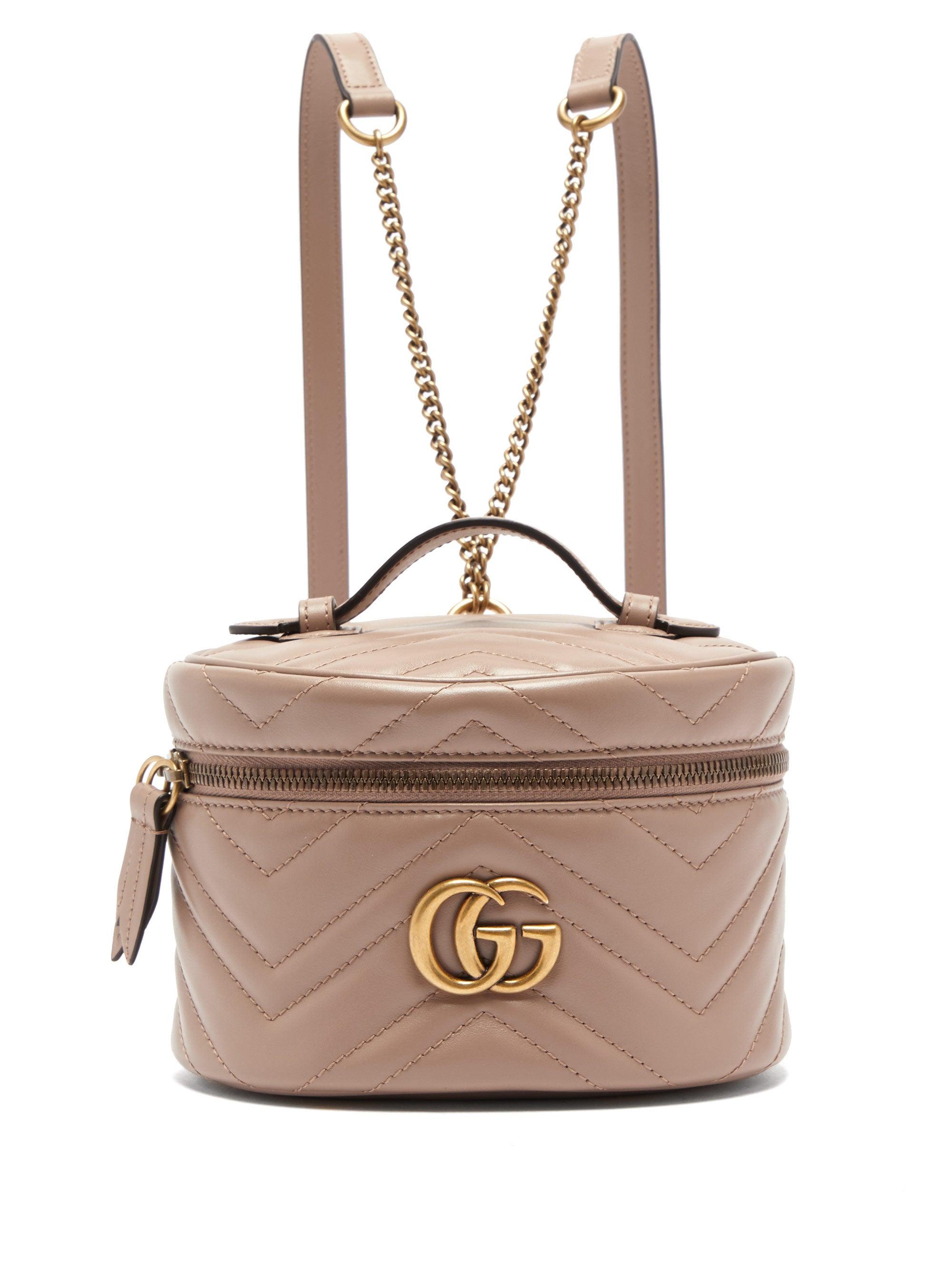 Gucci GG Marmont Mini Leather Backpack | Lyst