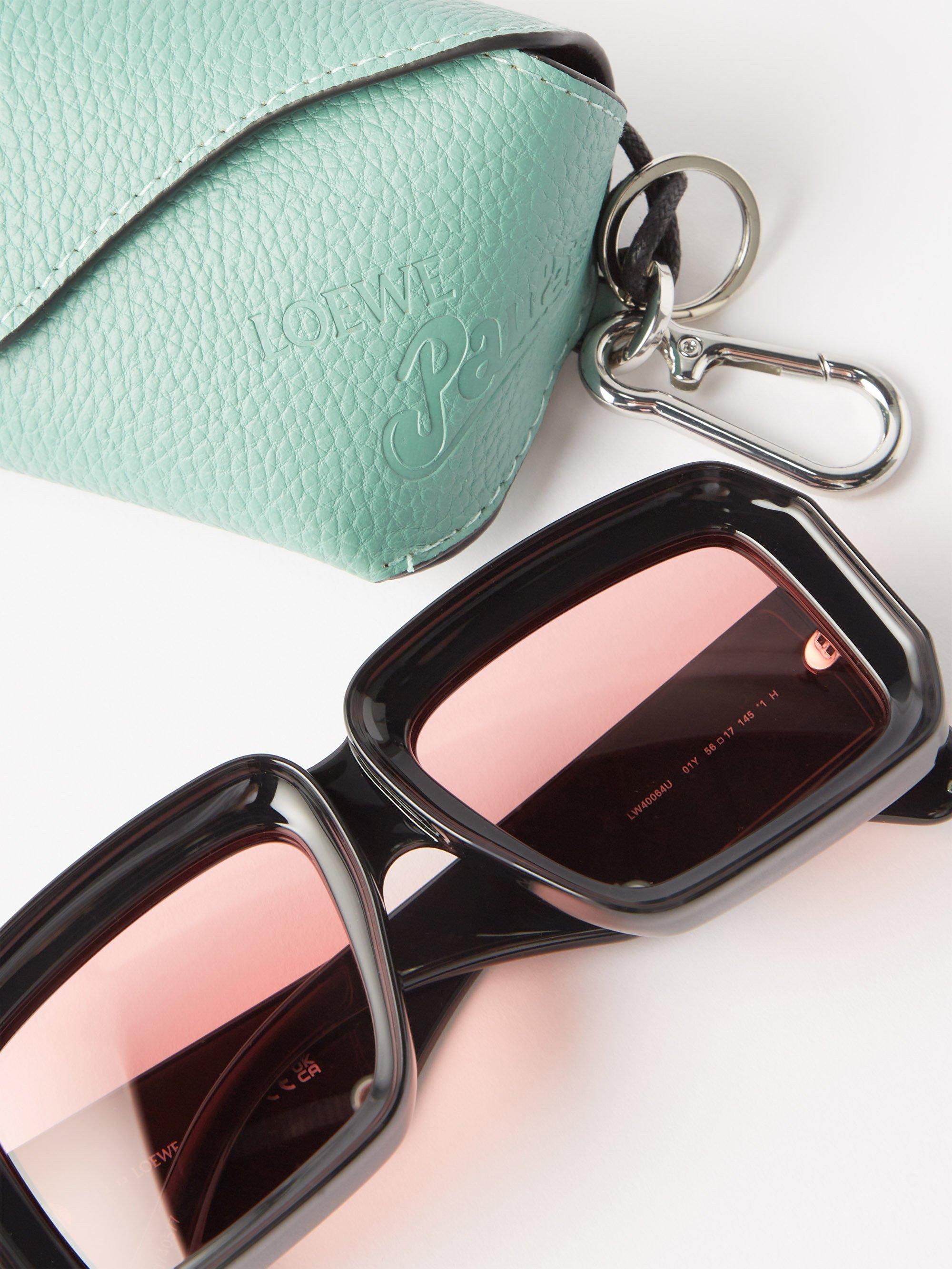 Loewe X Paula's Ibiza Square Acetate Sunglasses in Pink for Men | Lyst