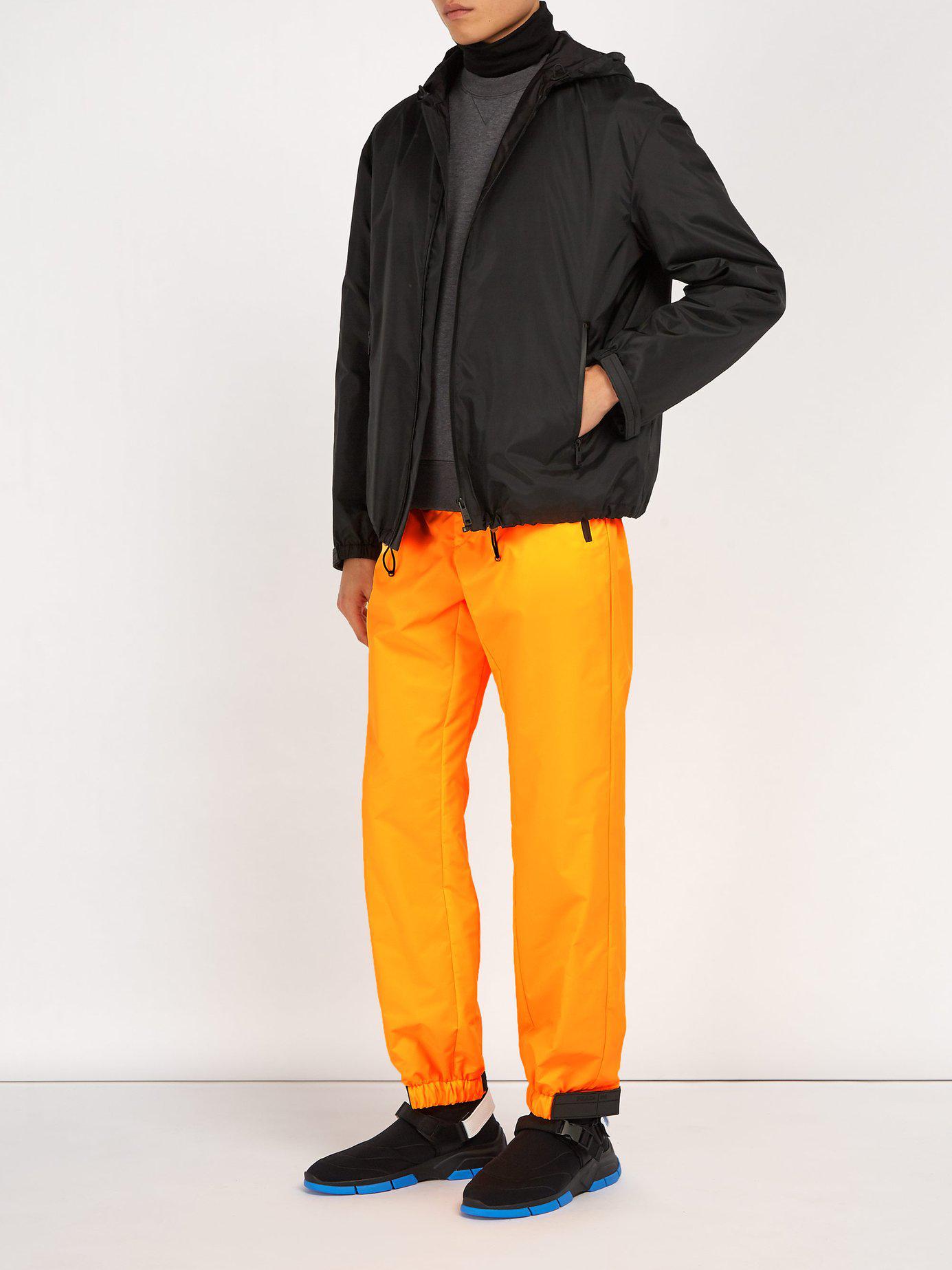 prada orange pants