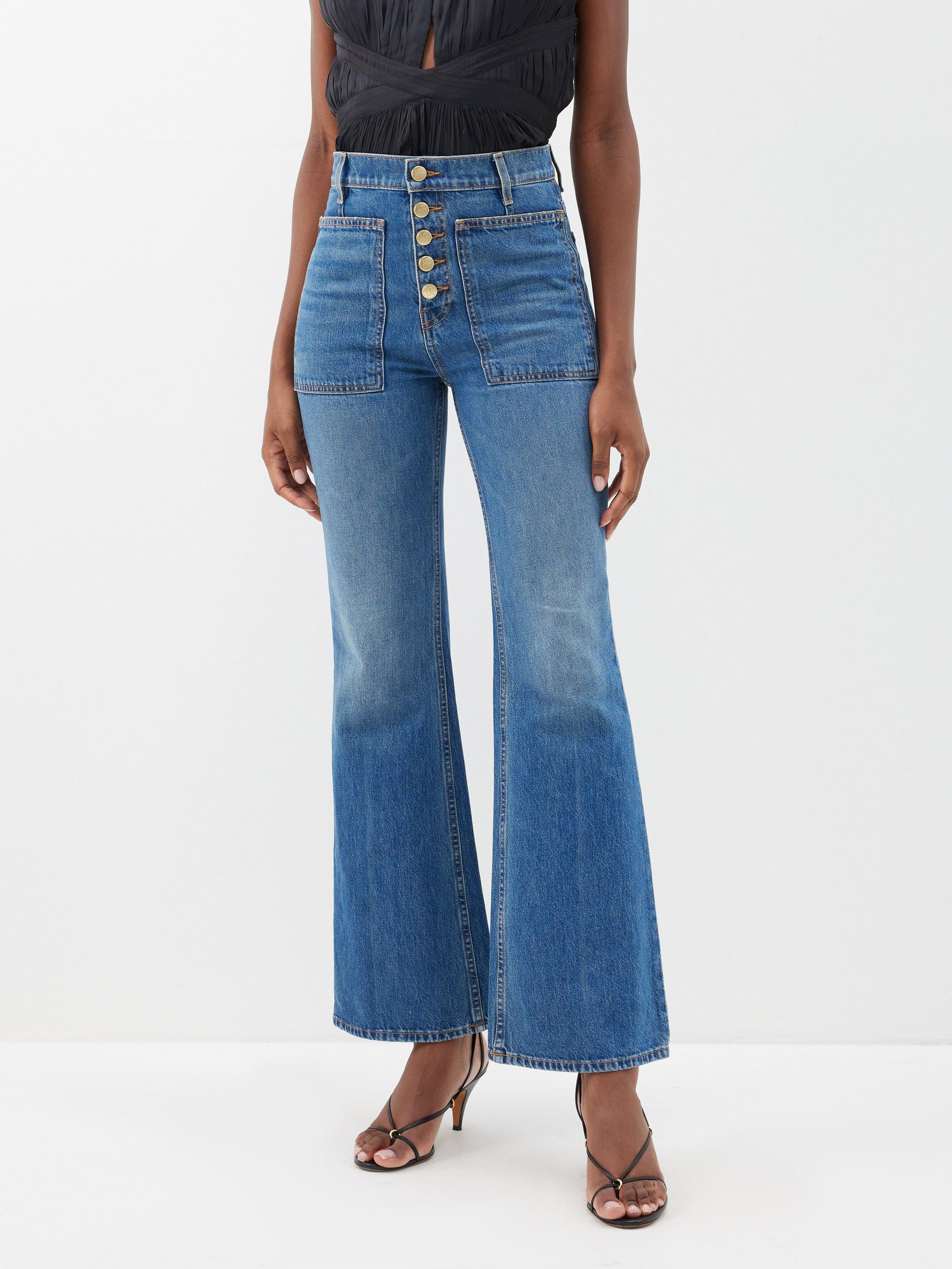 Ulla Johnson Lou High-rise Flared Jeans in Blue | Lyst