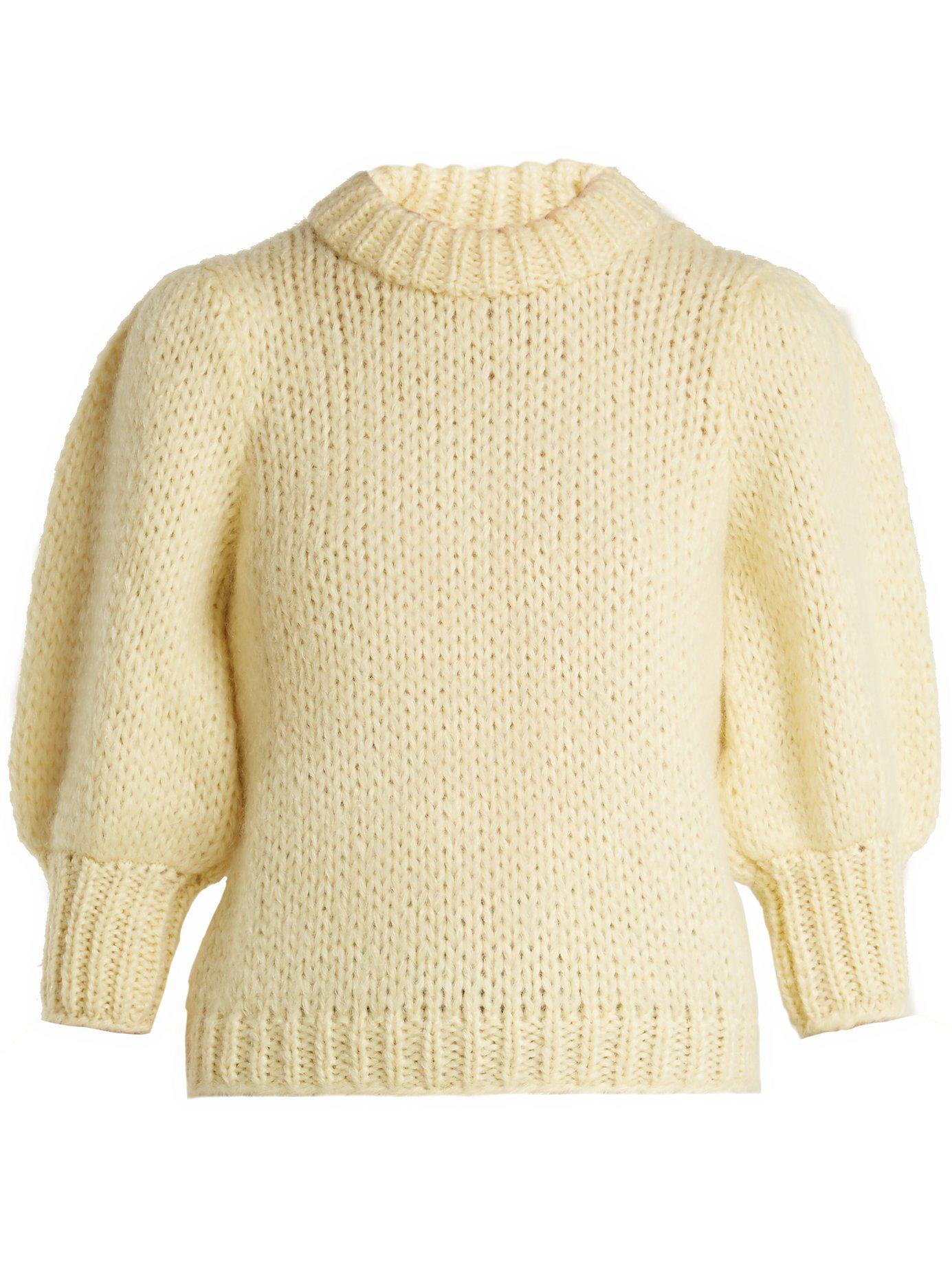 ganni julliard mohair sweater