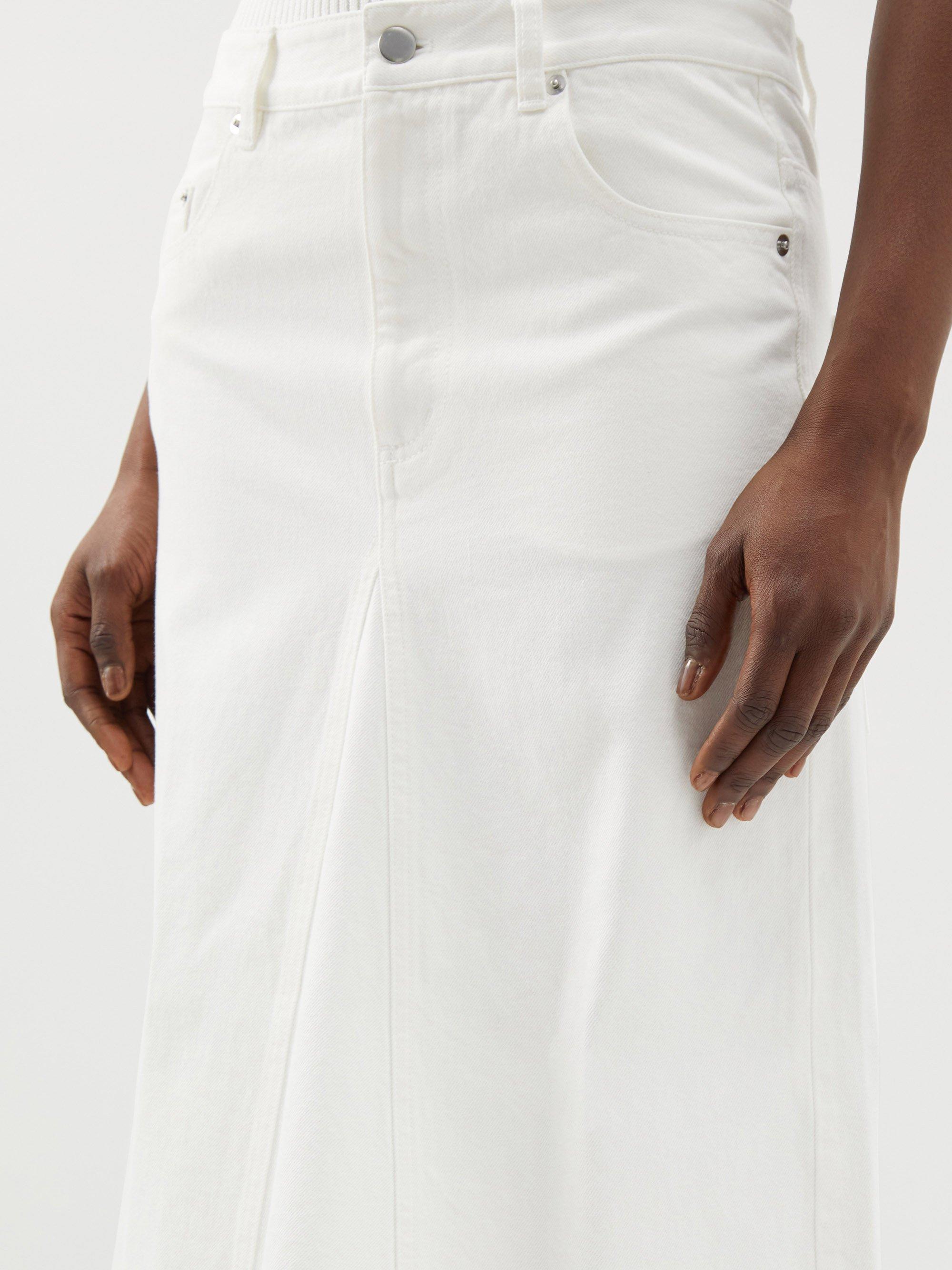 Buy Lipsy White Denim Mini Skirt online