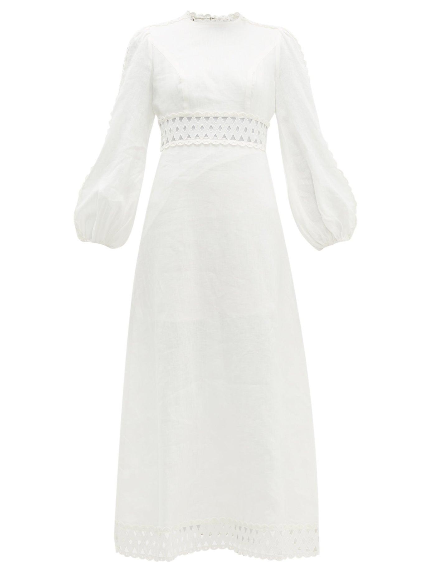 verity maxi dress white