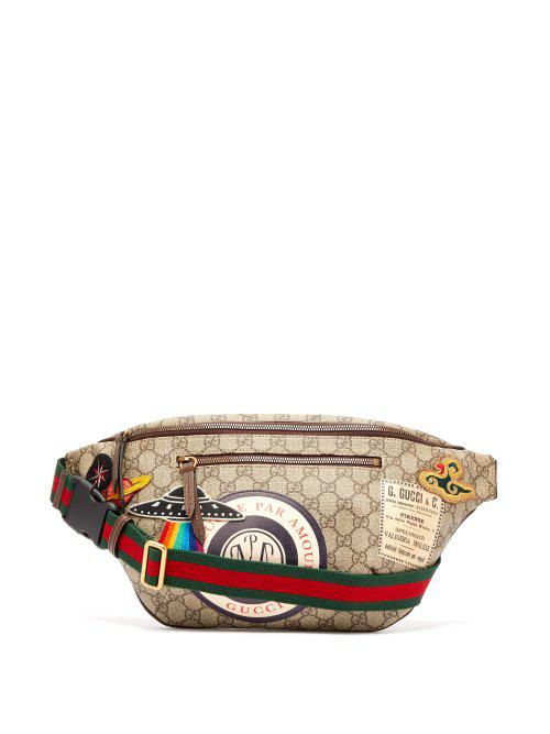 Gucci Courrier Gg Supreme Belt Bag in Brown for Men | Lyst