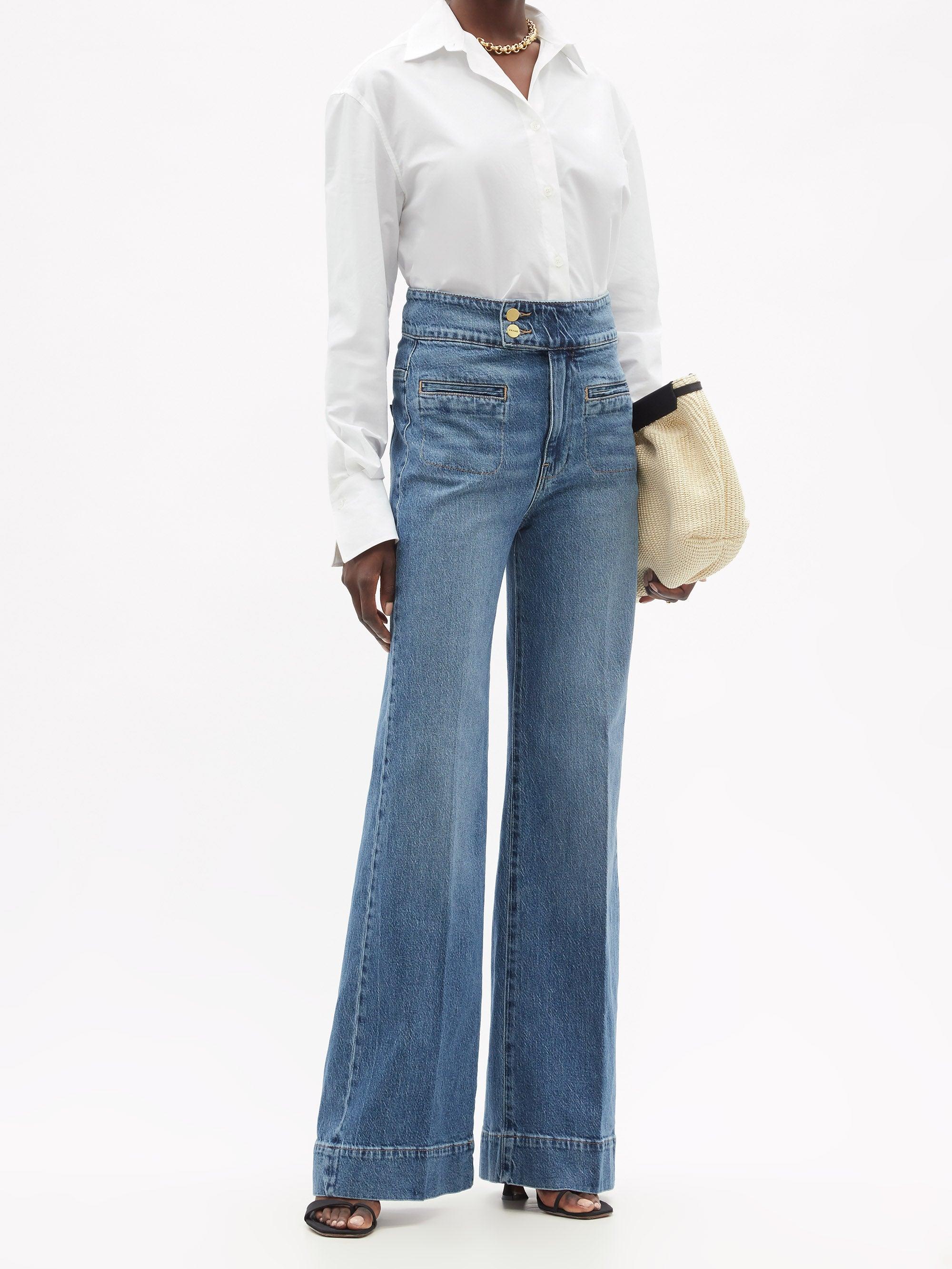 FRAME Denim Le Hardy High-rise Wide-leg 