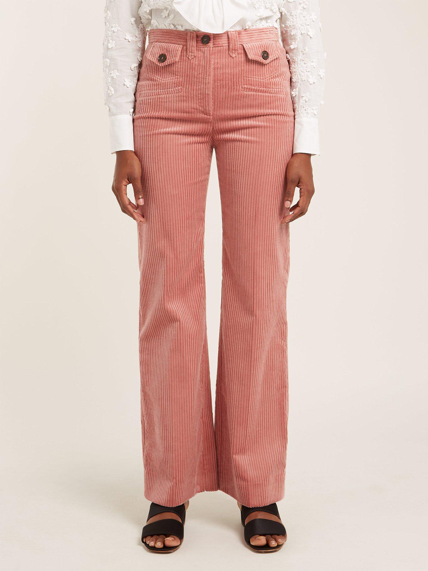 dark pink corduroy pants
