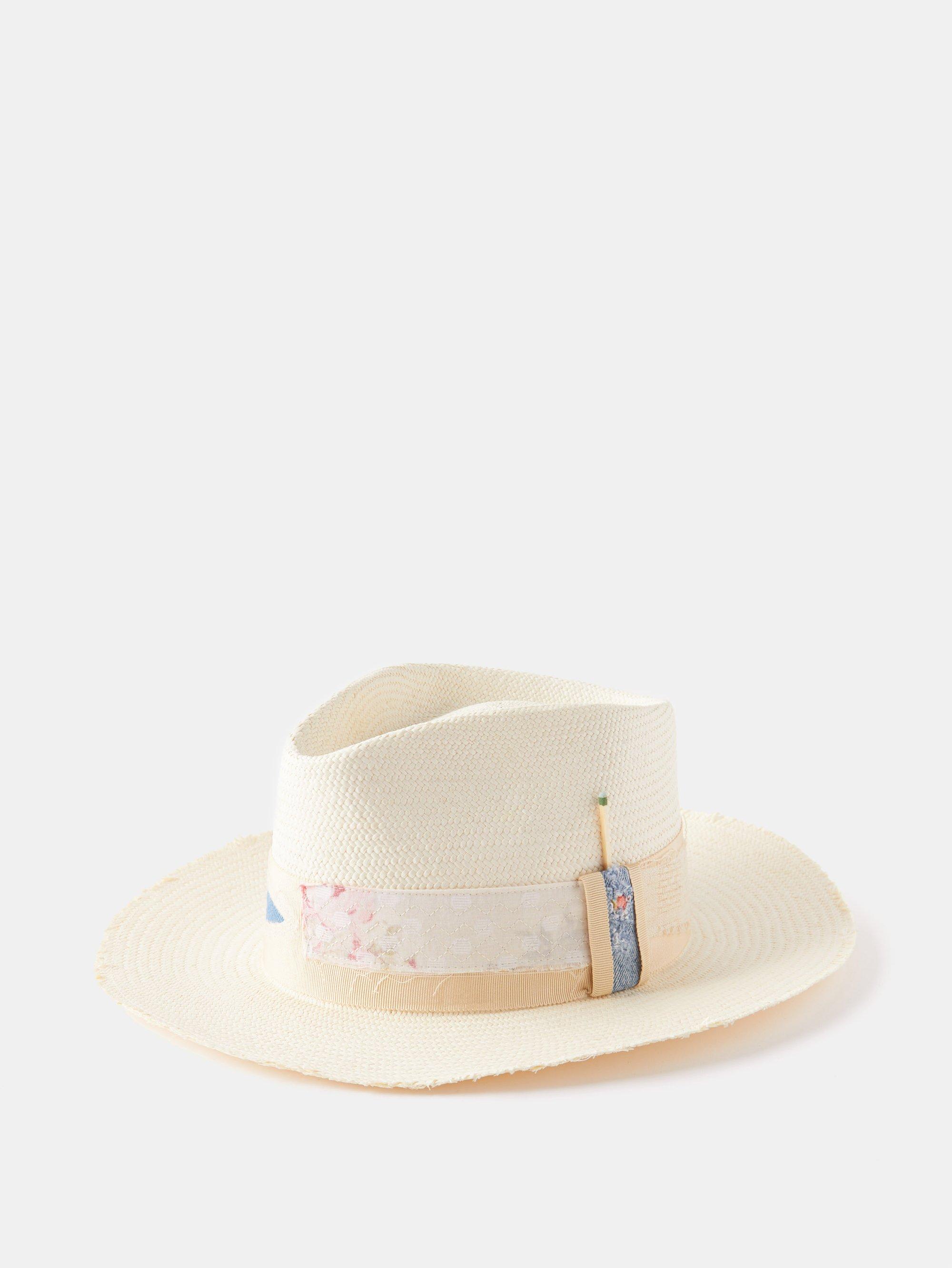 Chapeau de paille à ruban en gros-grain Nick Fouquet pour homme en coloris  Neutre | Lyst