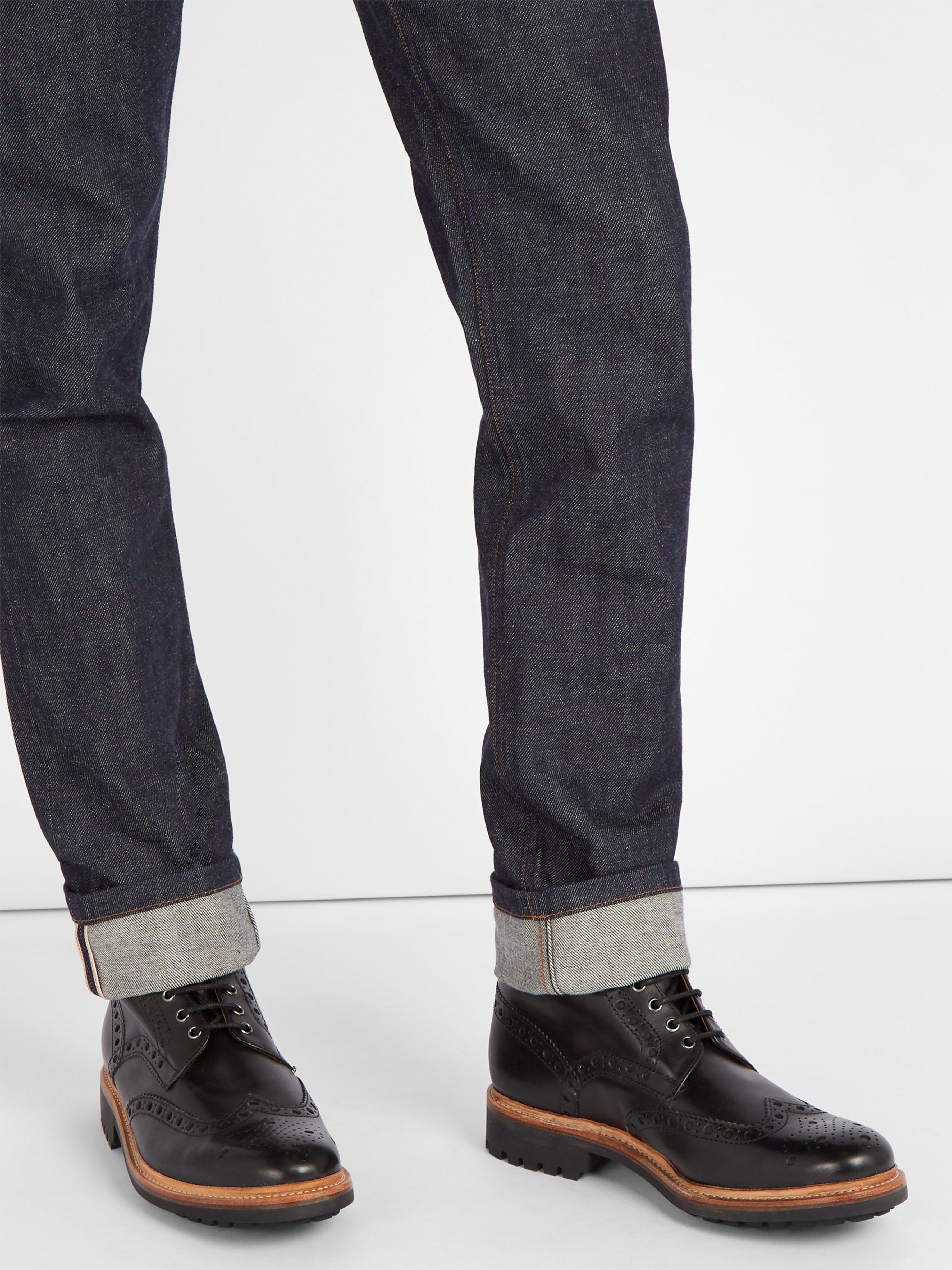 grenson fred boots black