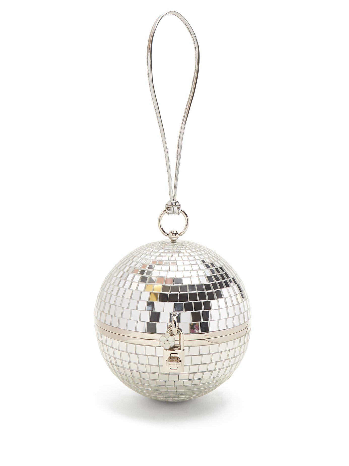Dolce & Gabbana Disco Ball Minaudière Clutch in Metallic | Lyst