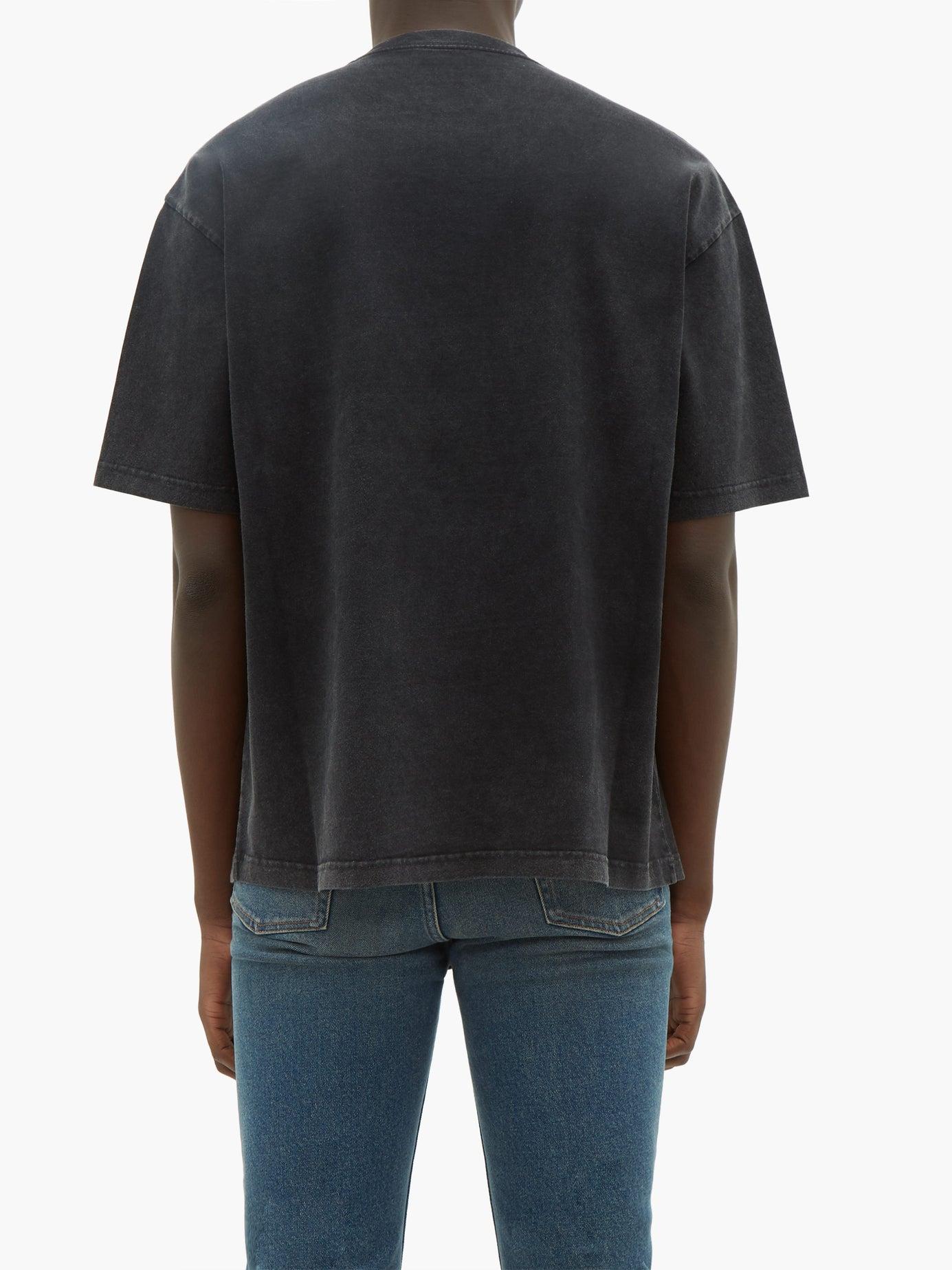 Balenciaga Washed Logo Print Cotton T 