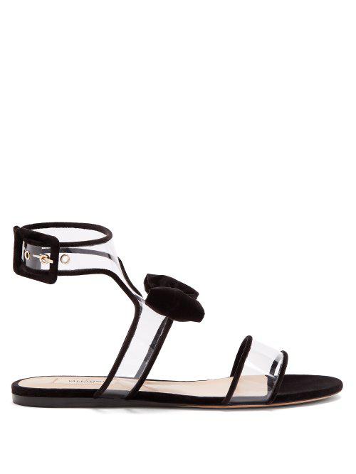 valentino velvet sandals
