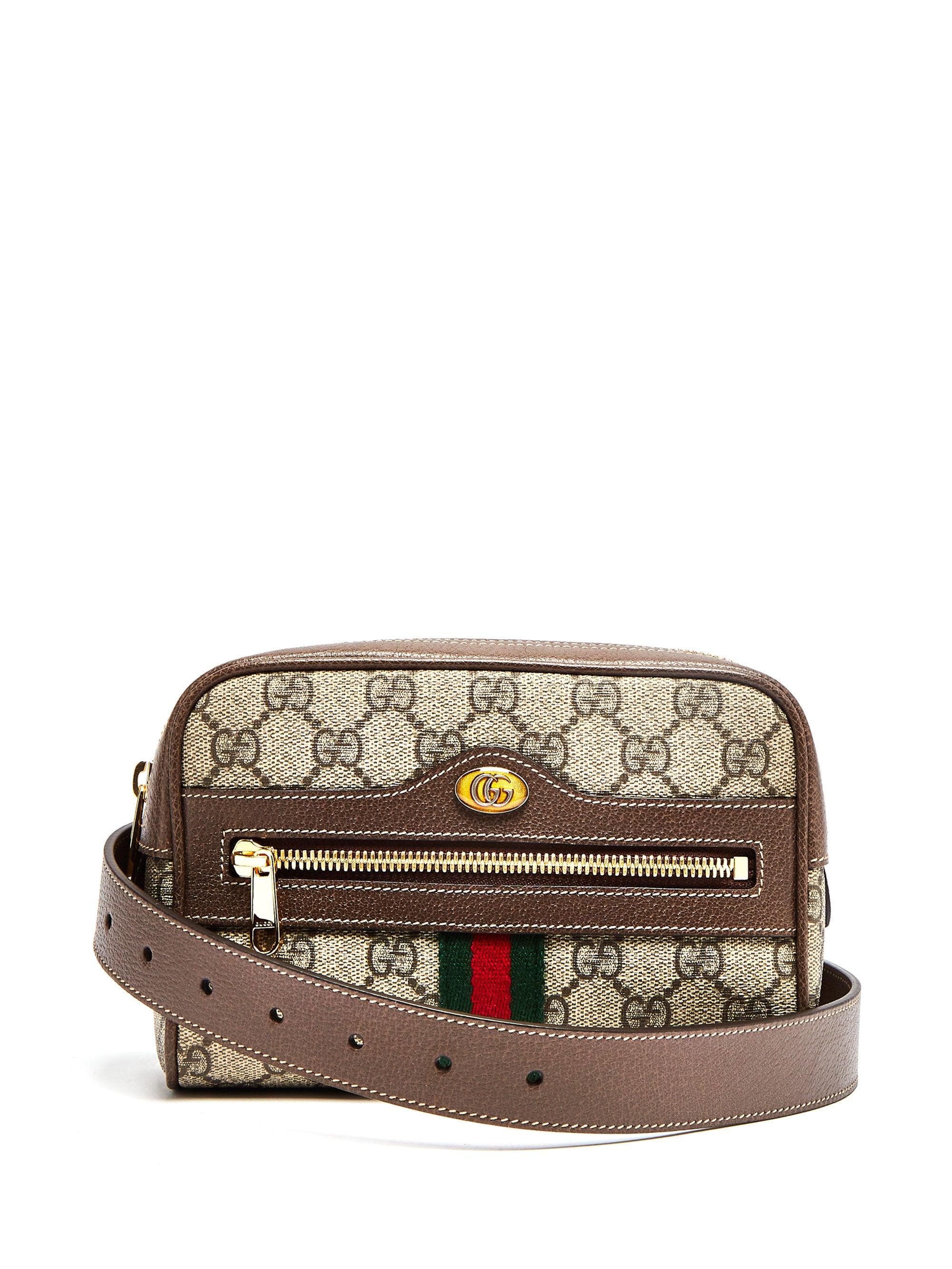Gucci Canvas Ophidia GG Supreme Mini Bag in Taupe (Brown) - Save 