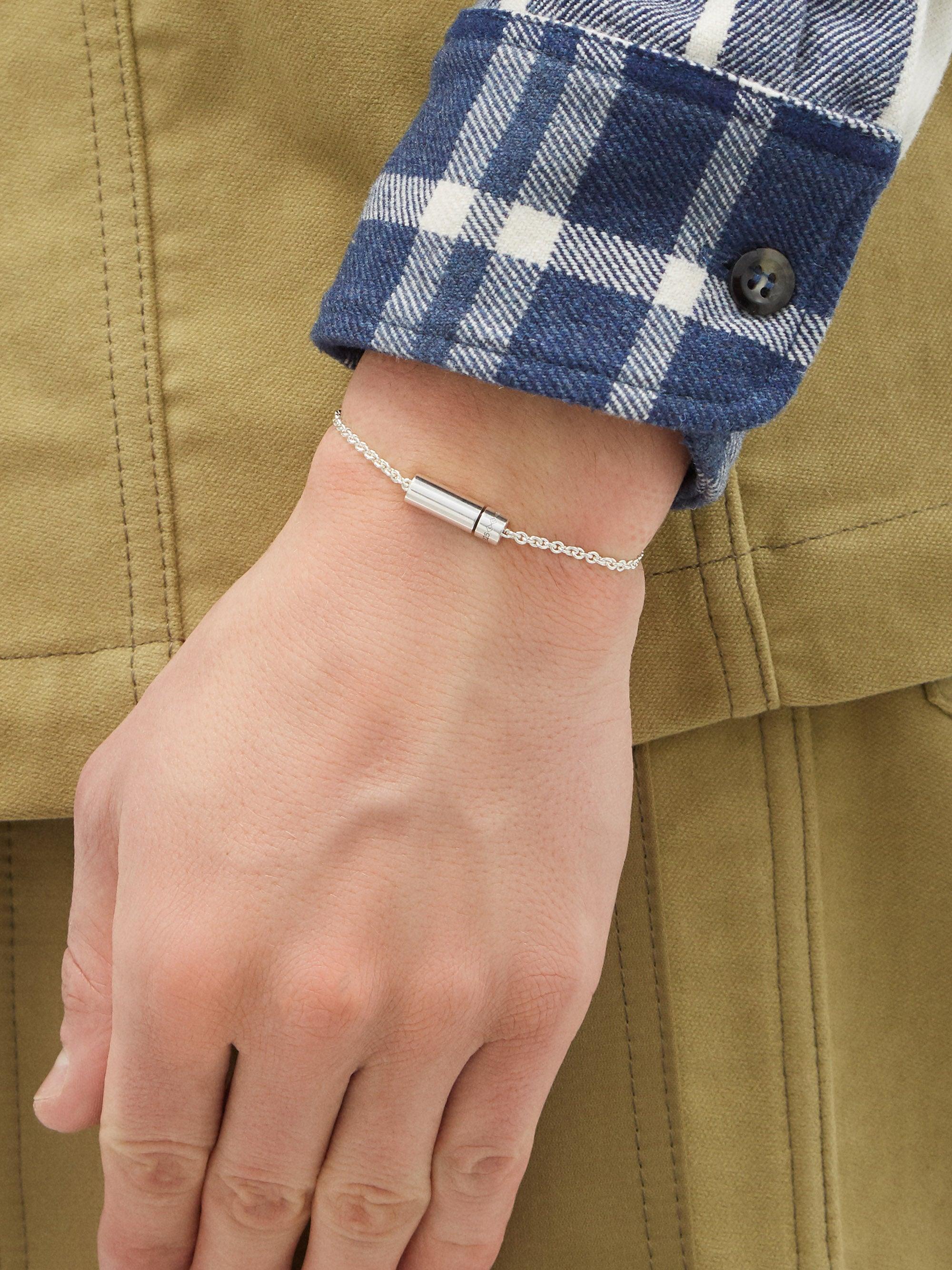 Le Gramme 7g Polished Sterling-silver Cable Chain Bracelet in Metallic