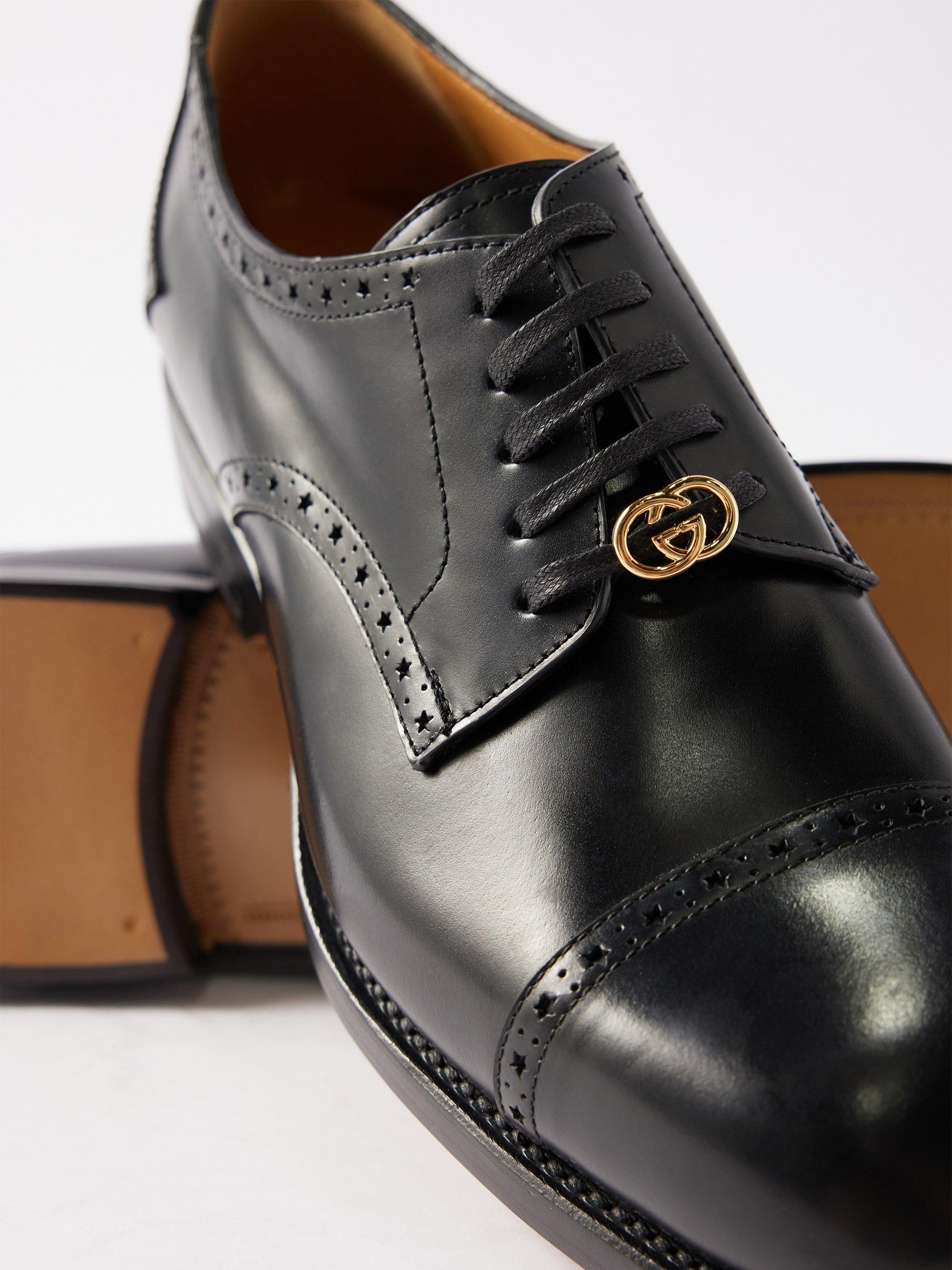 Gucci leather store dress shoes