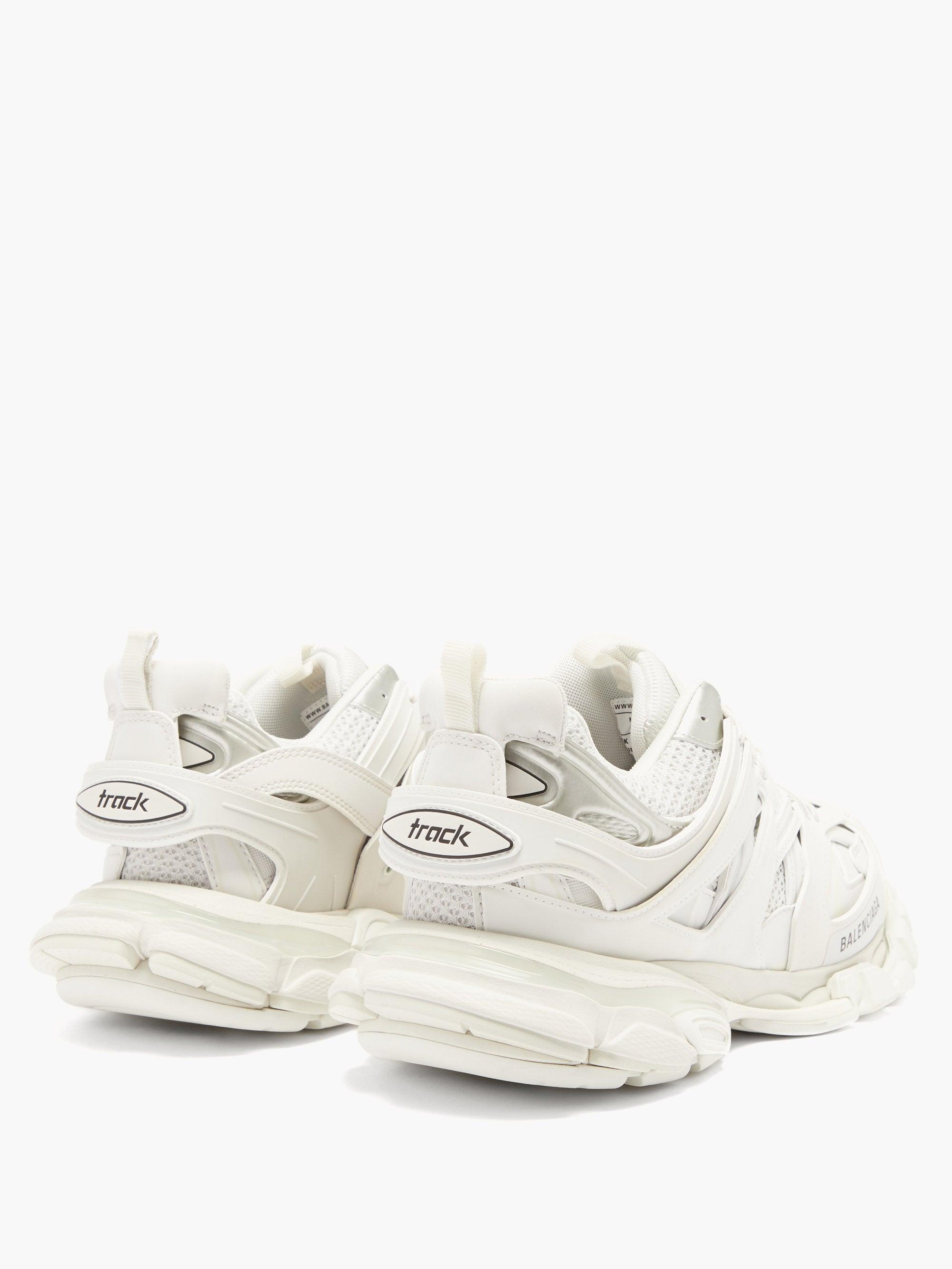 Balenciaga Track Panelled Trainers in White for Men | Lyst