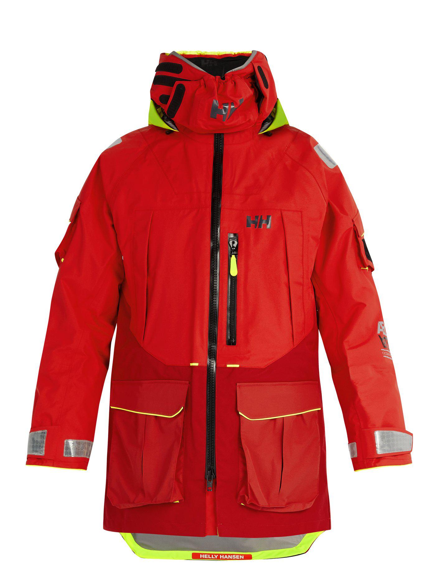Helly Hansen Fleece Aegir Ocean Jacket in Red for Men - Lyst
