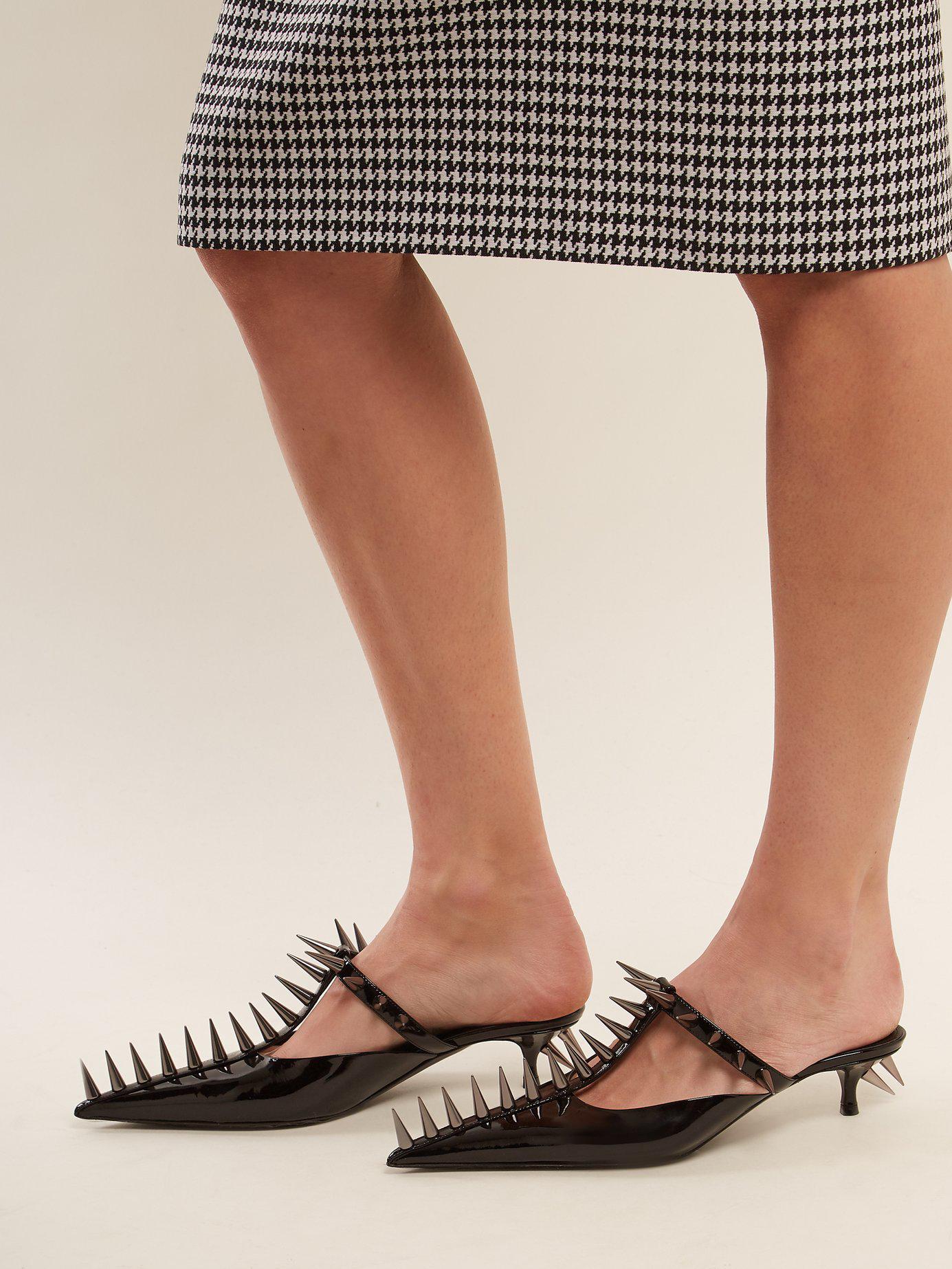 balenciaga square knife mules