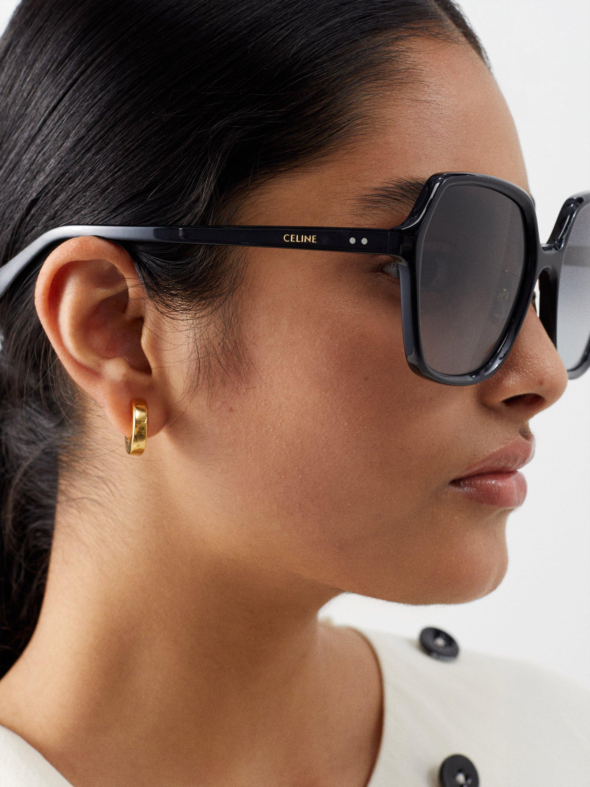 Celine Oversized Square Acetate Sunglasses