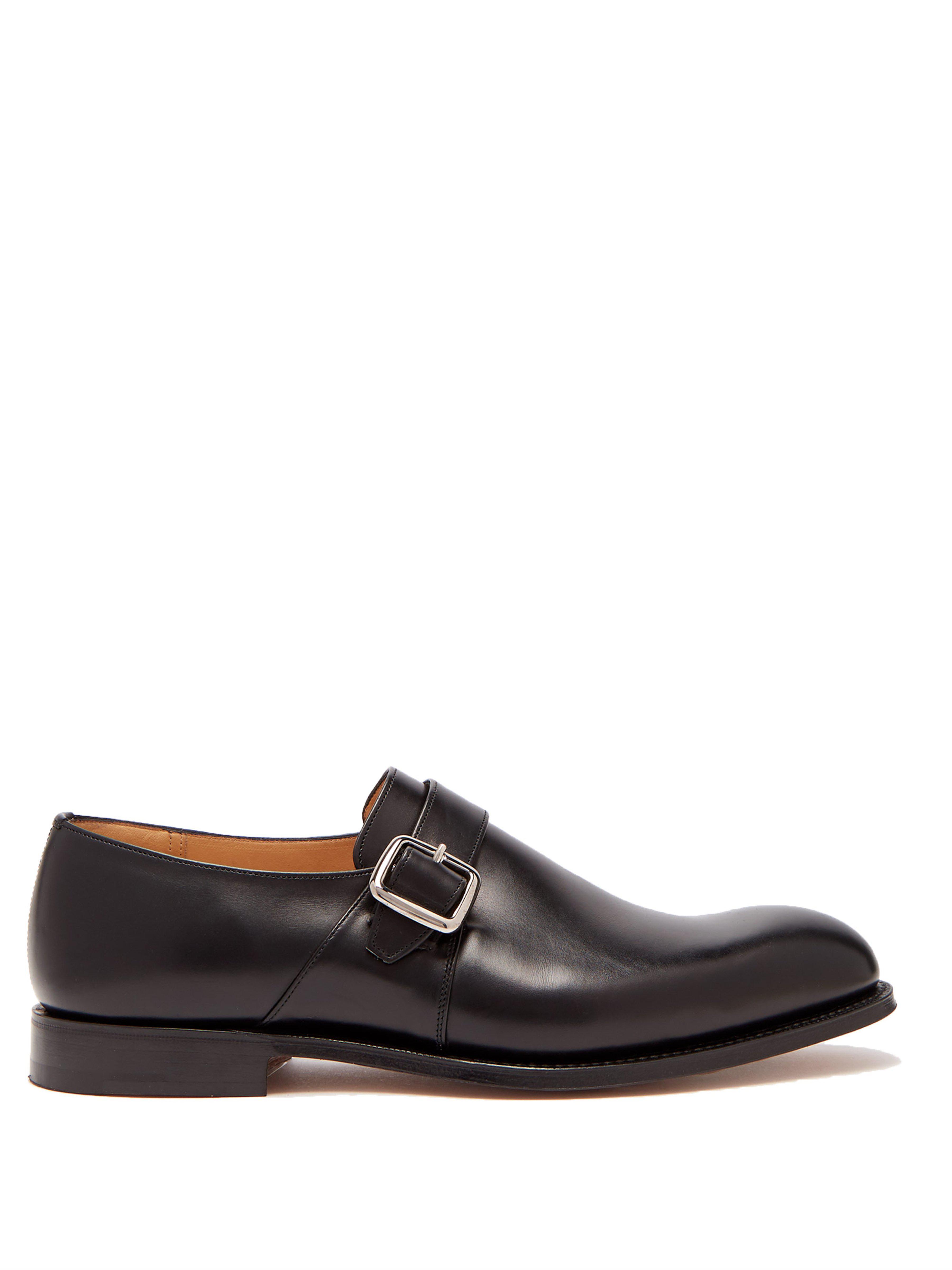 men's black monk strap shoes