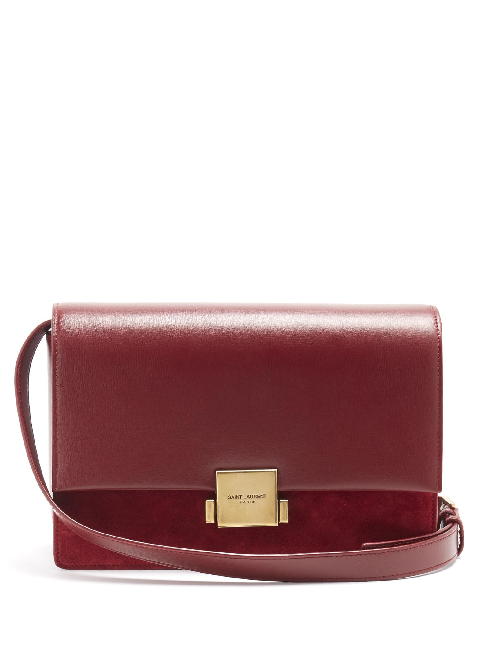 Bellechasse leather crossbody bag Saint Laurent Red in Leather - 27884956